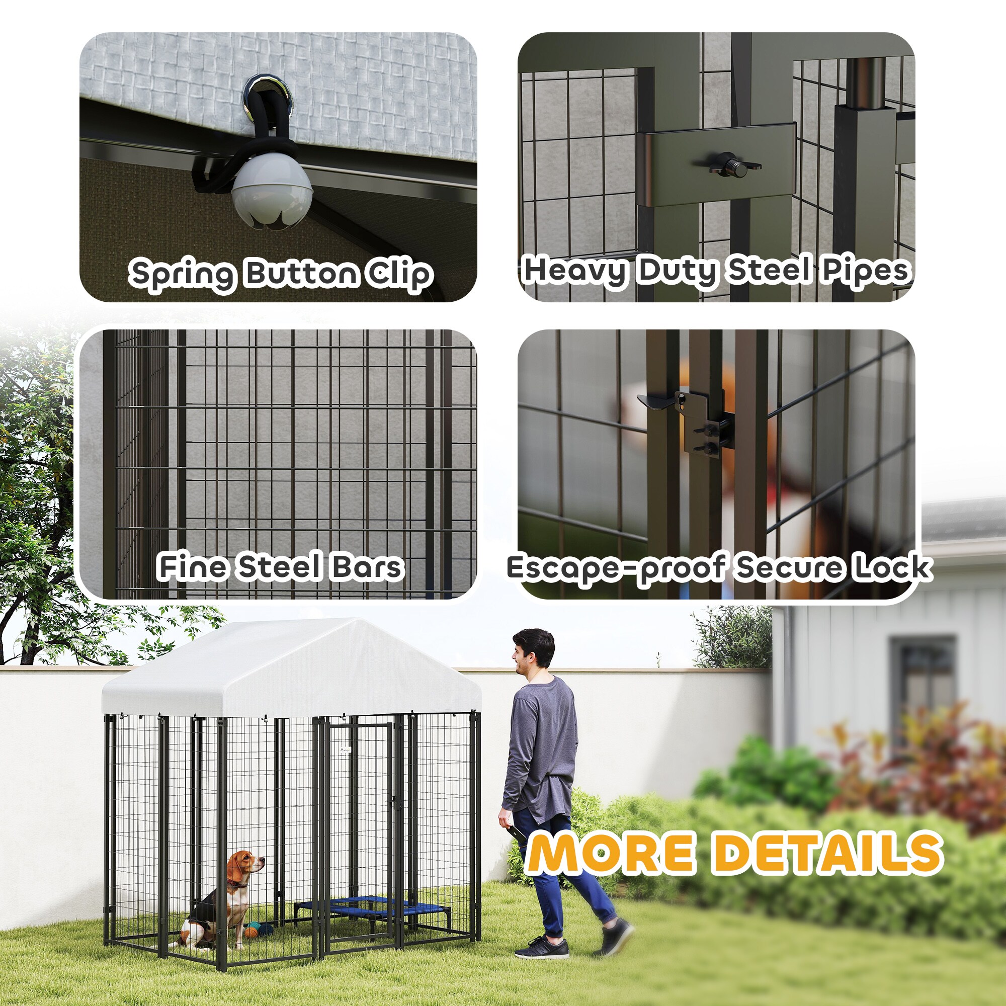 PawHut D02-242V00SR Dog-Pens - View #8