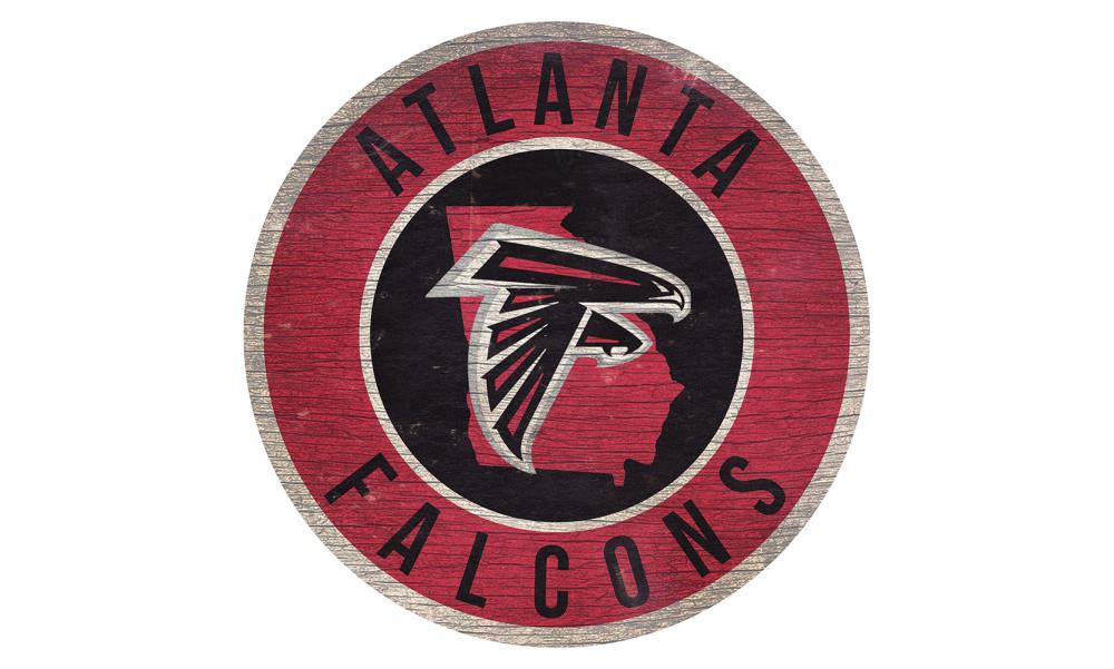 Atlanta Falcons 12 Landscape Circle Sign