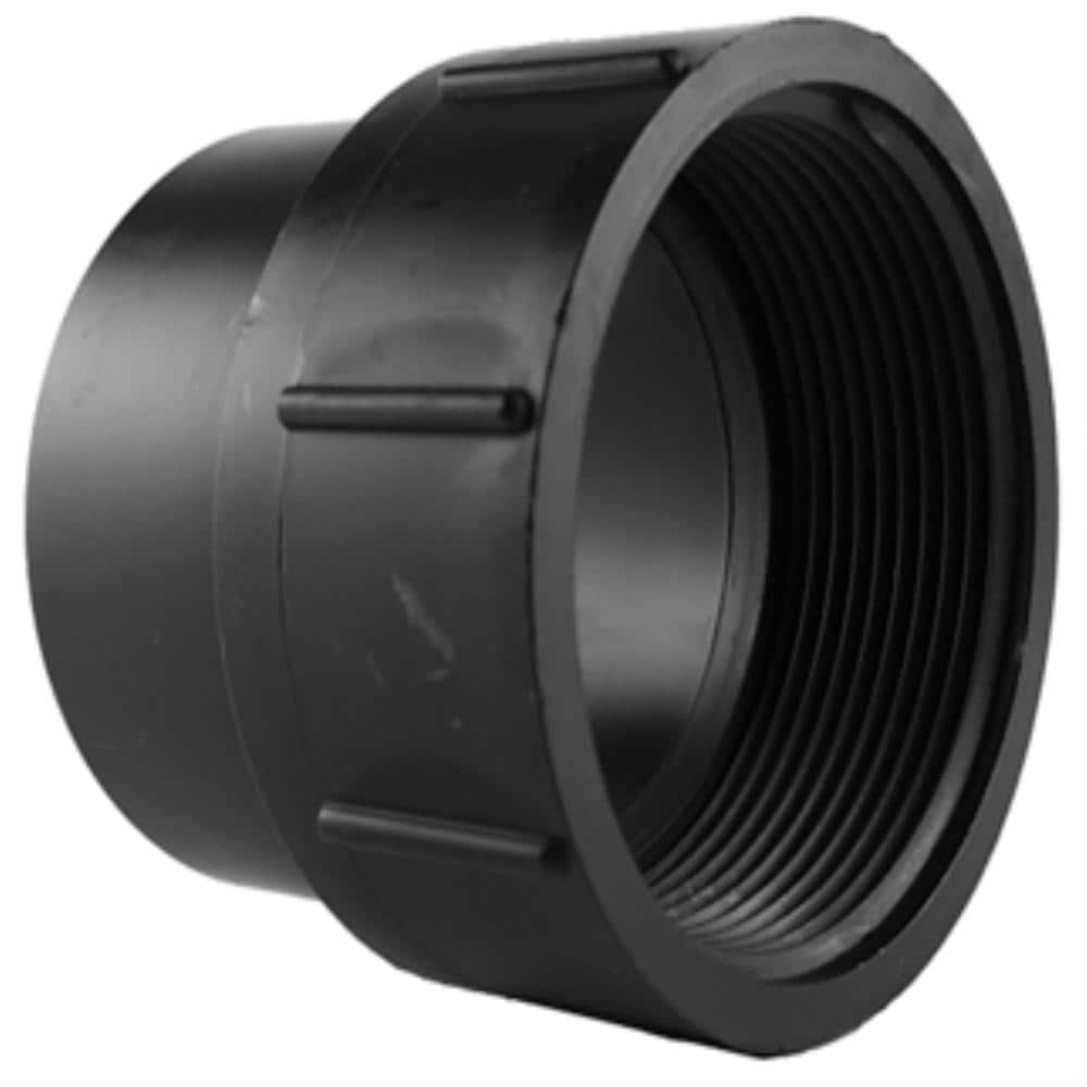Charlotte Pipe ABS 00105  0600 1-1/2-in ABS DWV Cleanout Adapter
