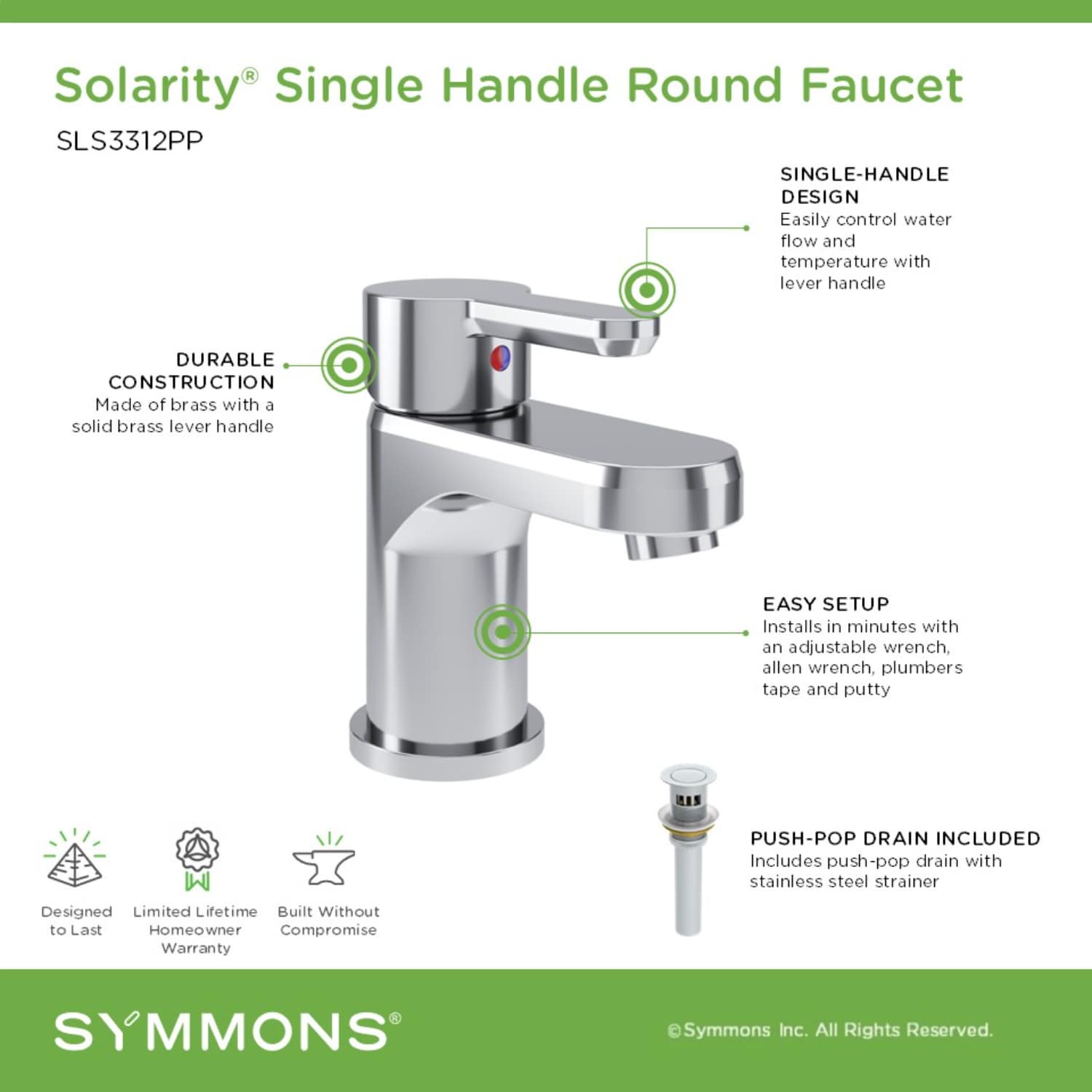 Symmons SLS3312PP Lavatory-Faucets - View #7