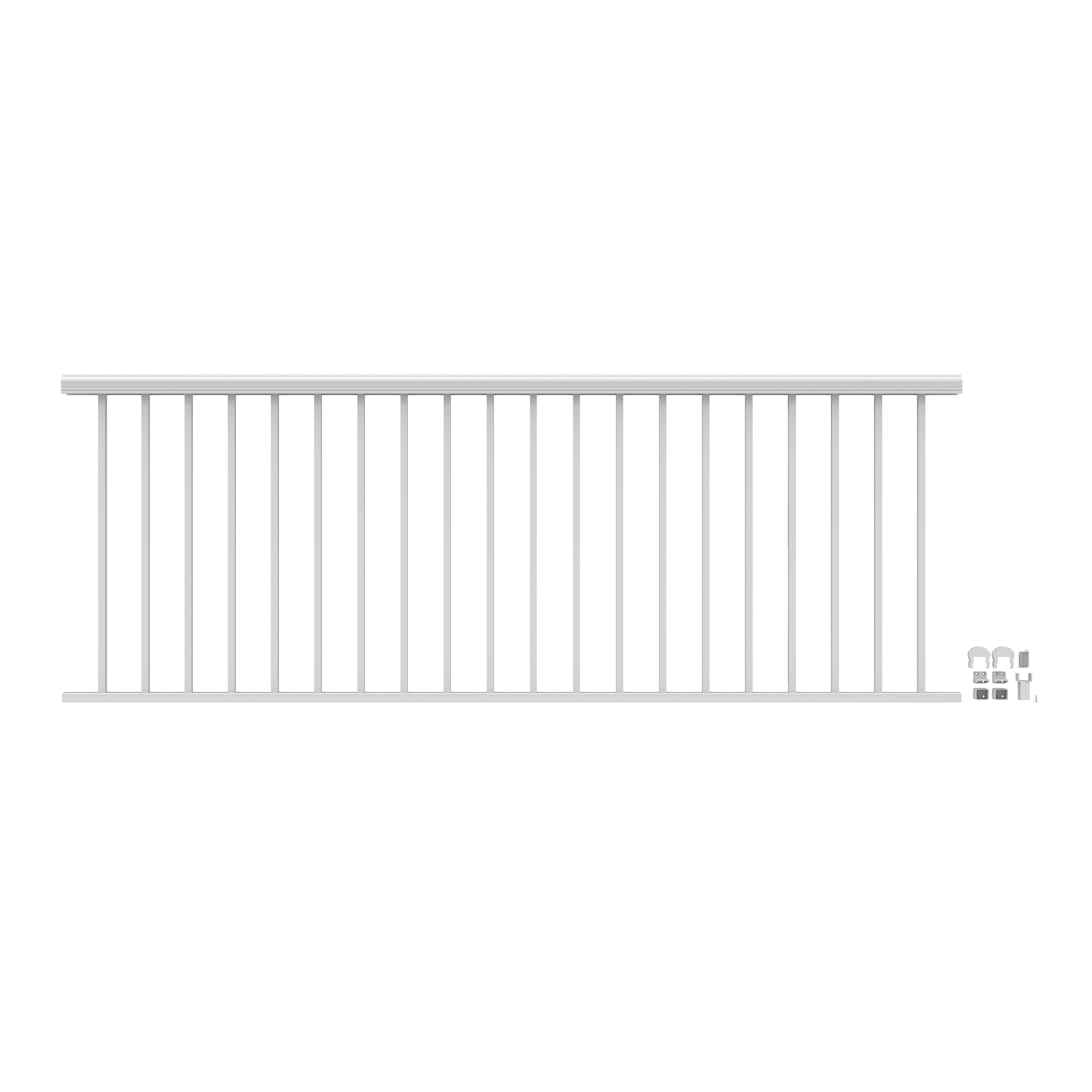 Freedom VersaRail Cambridge 8-ft x 36-in White Aluminum Deck Rail Kit #73043656