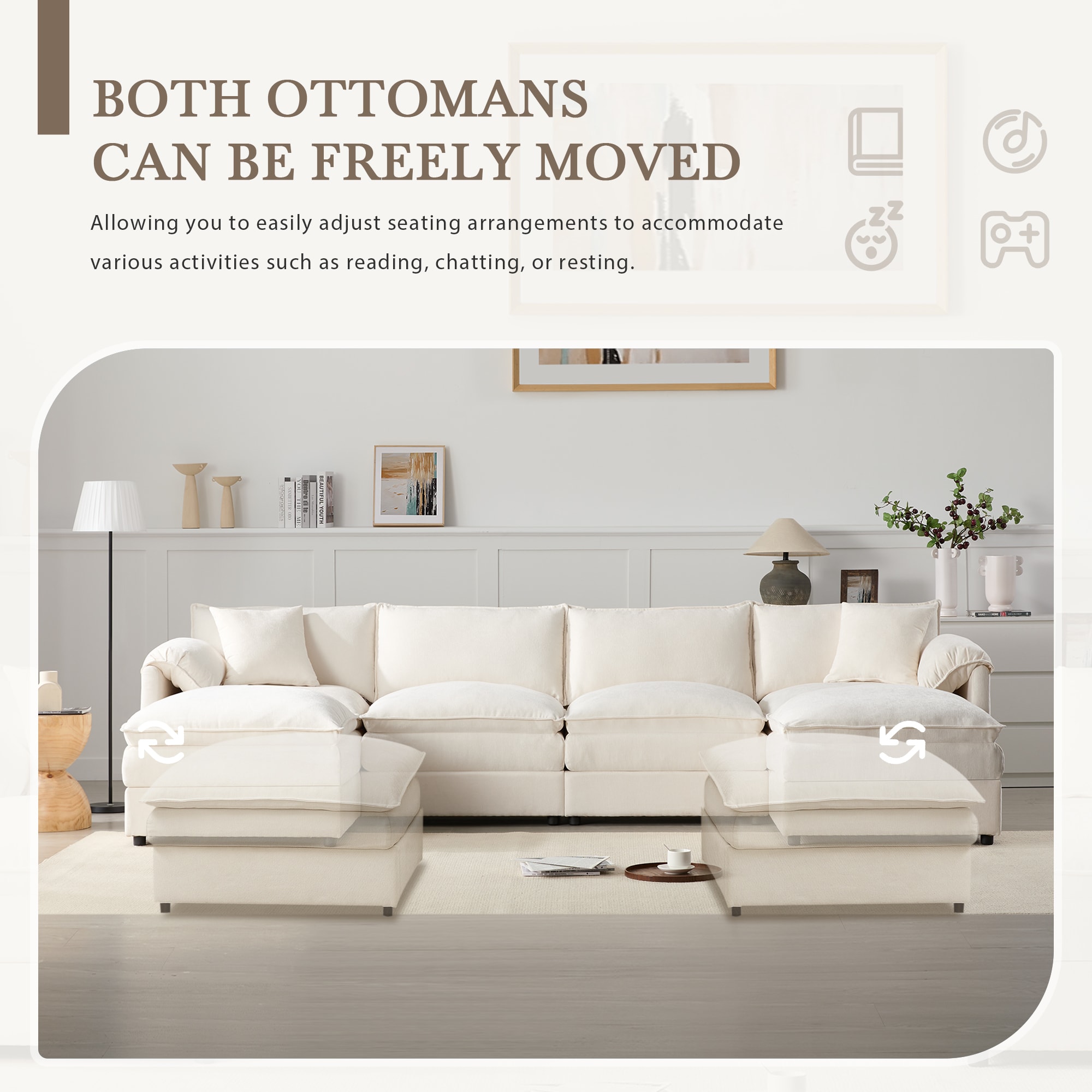 ModernLuxe N723S9687W Sofas-Loveseats - View #3