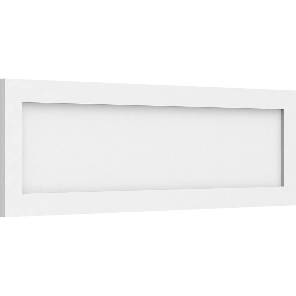 Ekena Millwork WALP40X12X062CNL 40-in x 12-in Smooth Paintable/Stainable White PVC Fretwork Wall Panel (