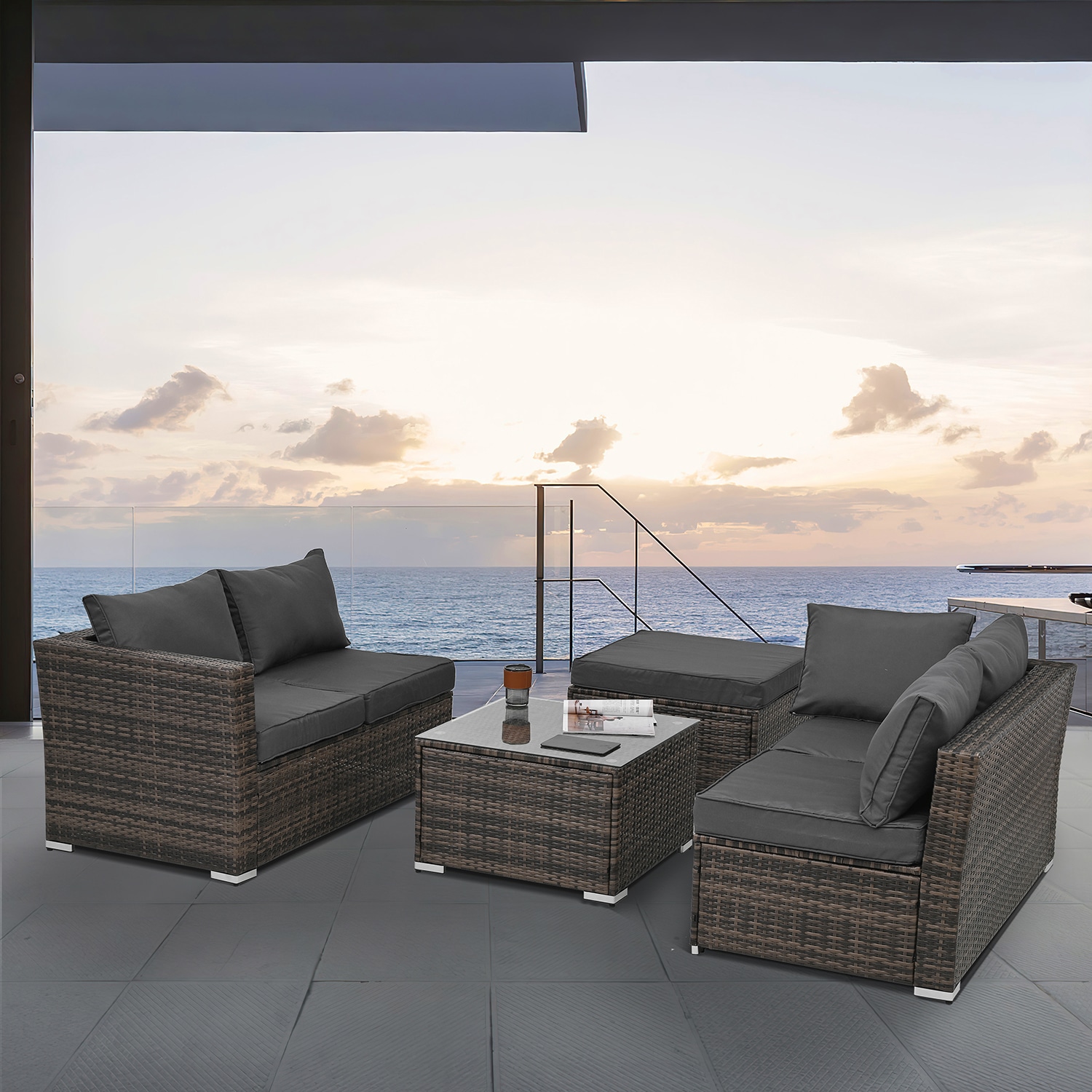 SINOFURN SYB790011GY Patio-Sofas-Daybeds - View #15