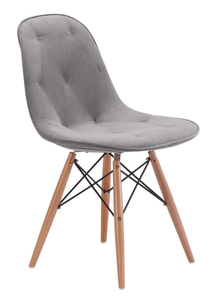 Zuo Modern 104155 Probability Contemporary/Modern Polyester/Polyester Blend Upholstered Dining Side Chair (Wood Frame)