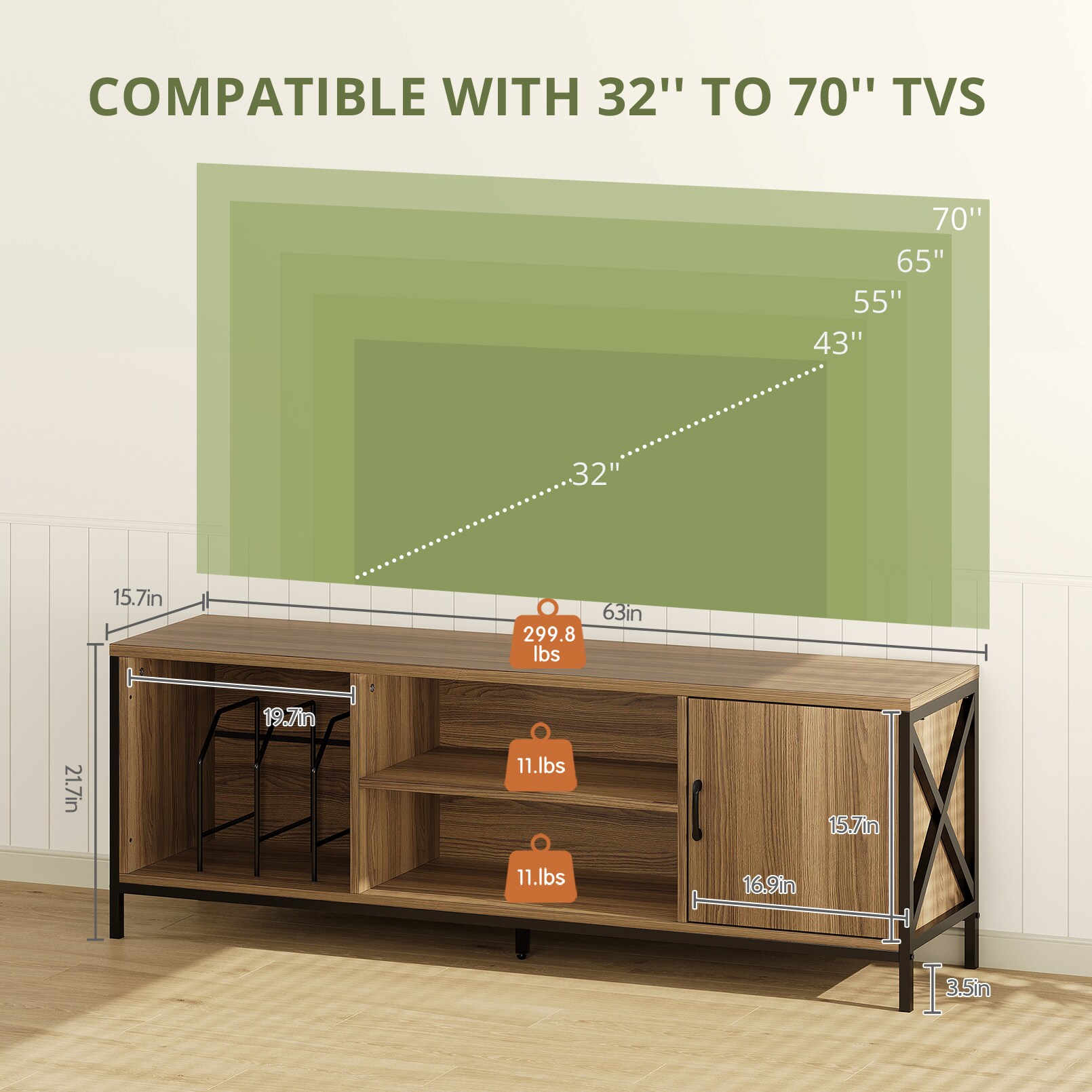 LUXEYARD DS-J-107TVSD Tv-Stands - View #2