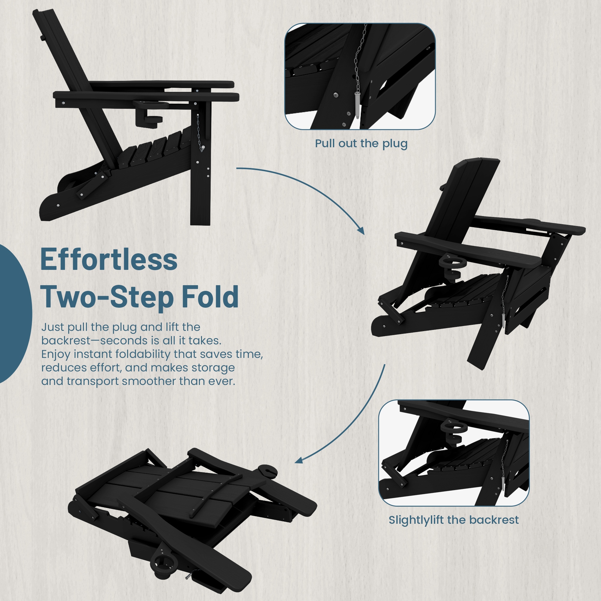 Serwall LS-BTHQ-BK Patio-Chairs - View #4