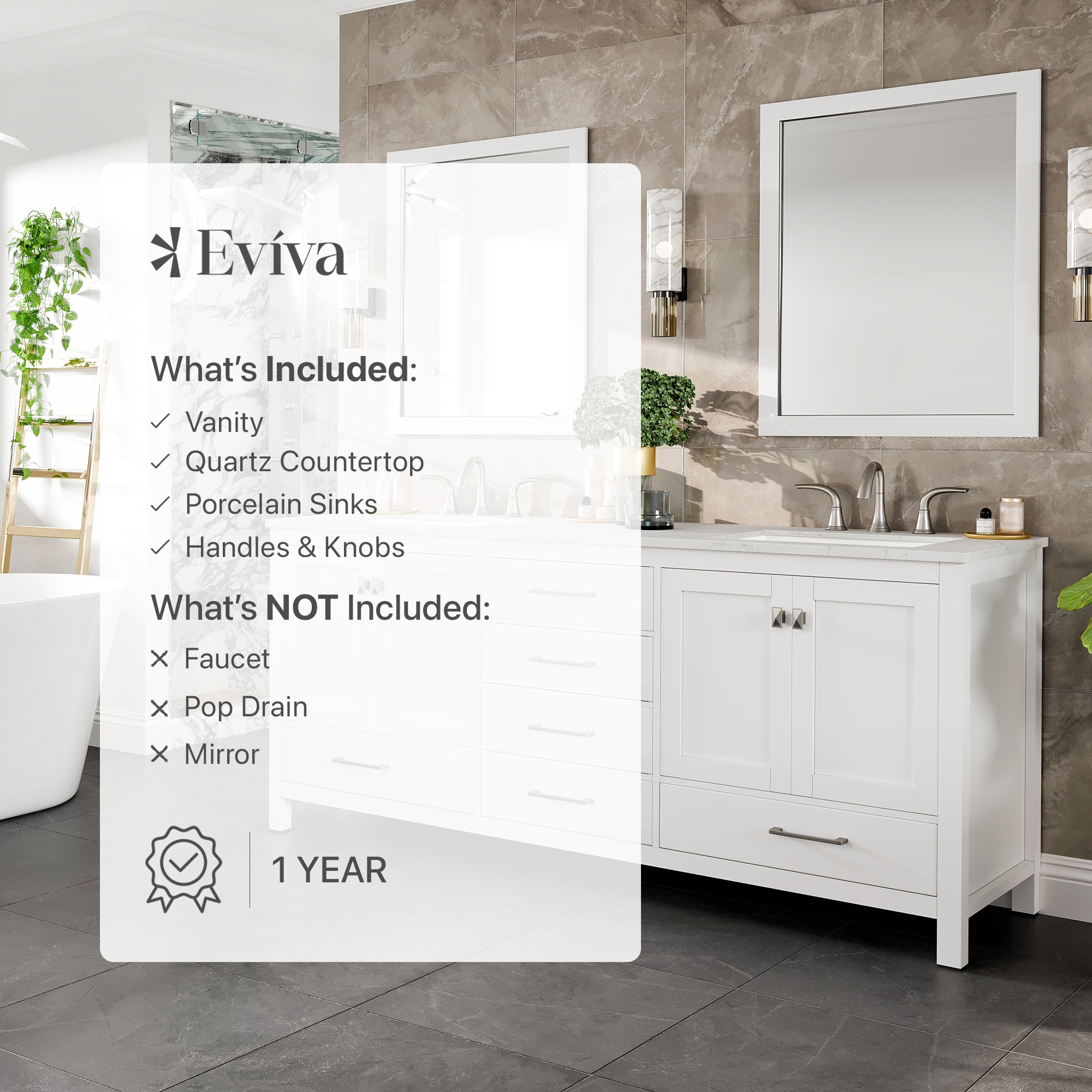 Eviva EVVN412-78WH-Q Bath-Vanity-Combo - View #6
