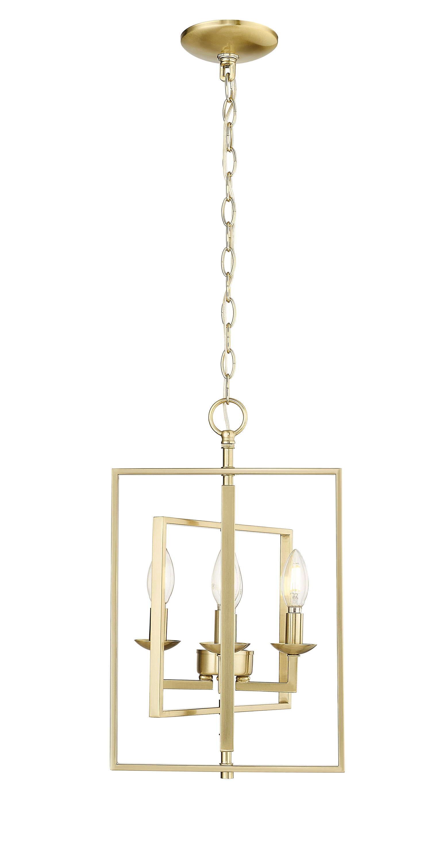 Millennium Lighting 3230-MG Nellis 4 -Light Modern Gold Modern/contemporary Geometric Medium Hanging Pendant light