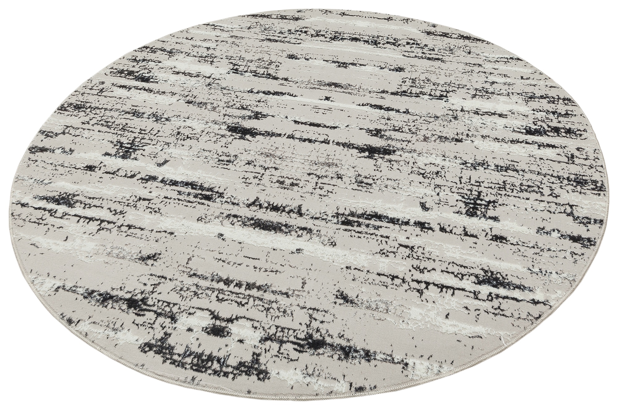 Amazing Rugs MILGRA211-4D 6 x 9 (ft) Tufted Polyester Gray Rectangular Indoor Abstract Machine washable Area rug