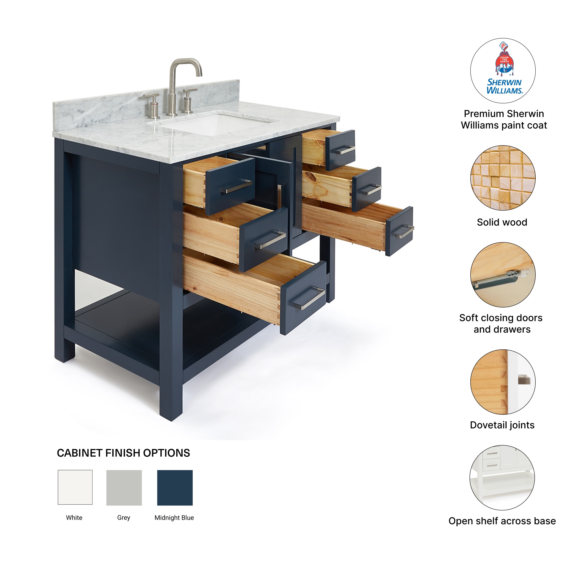 ARIEL S043SCW2RVOMNB Bath-Vanity-Combo - View #5