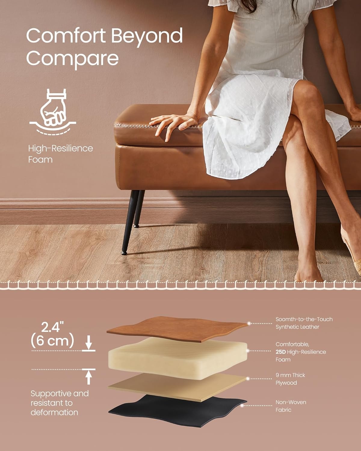 SONGMICS HOME LOM074K01 Indoor-Ottomans - View #2