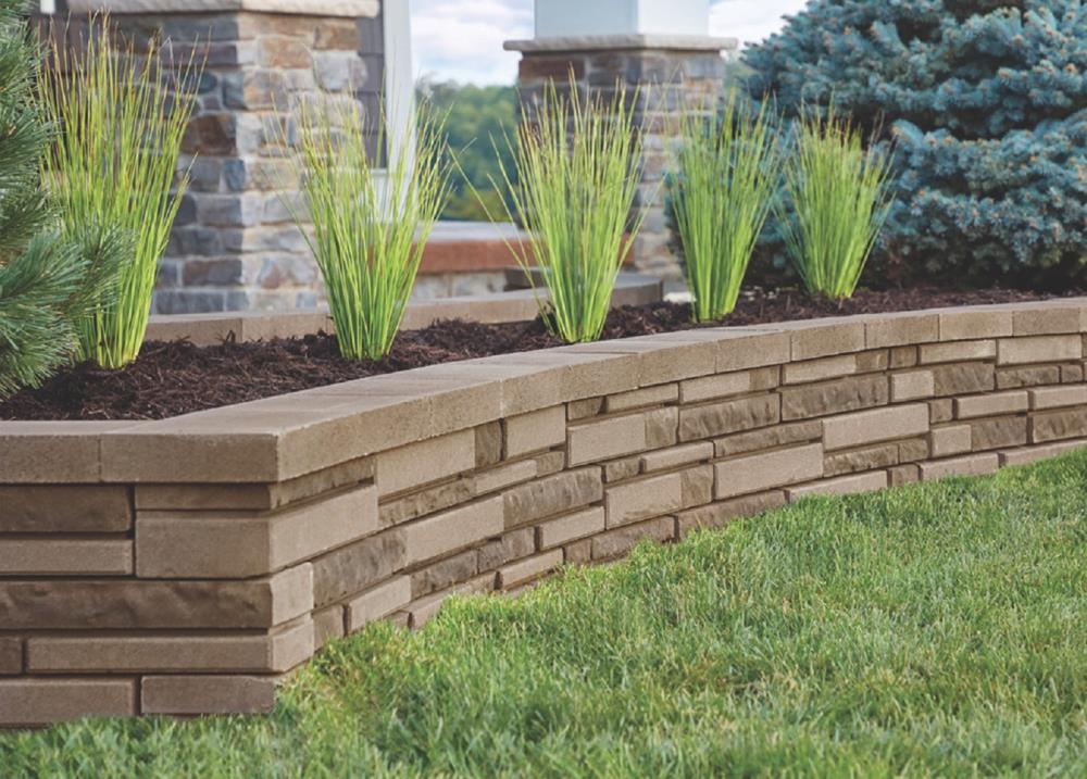 Belgard 4-in H x 16-in L x 5.75-in D Desert Sand Concrete Retaining Wall Block