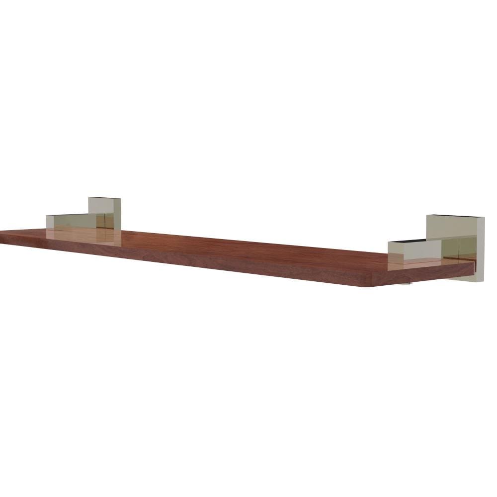 Allied Brass MT-1-22-IRW-PNI Montero Polished Nickel Wall mount Bathroom Shelf ( 22-in x 2.5-in x 5-in )