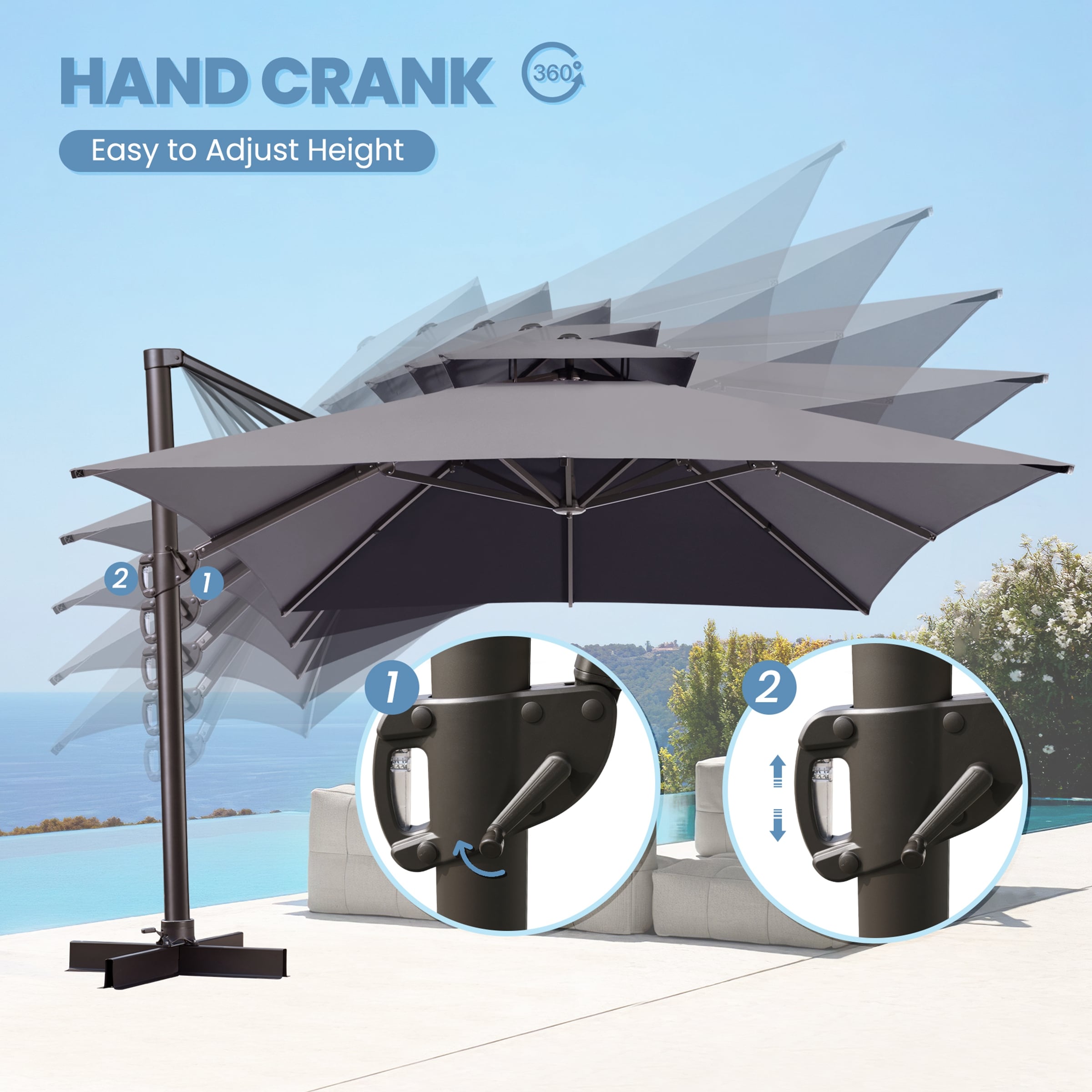 Crestlive Products CL-PU056DGY Umbrellas-2 - View #4