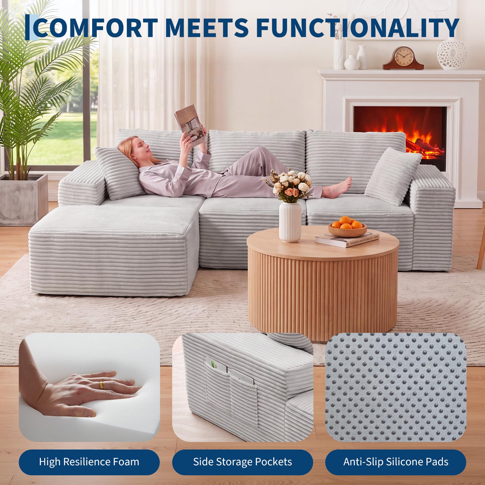 GarveeLife CLJCRBRK7KX0ZJK Sofas-Loveseats - View #4