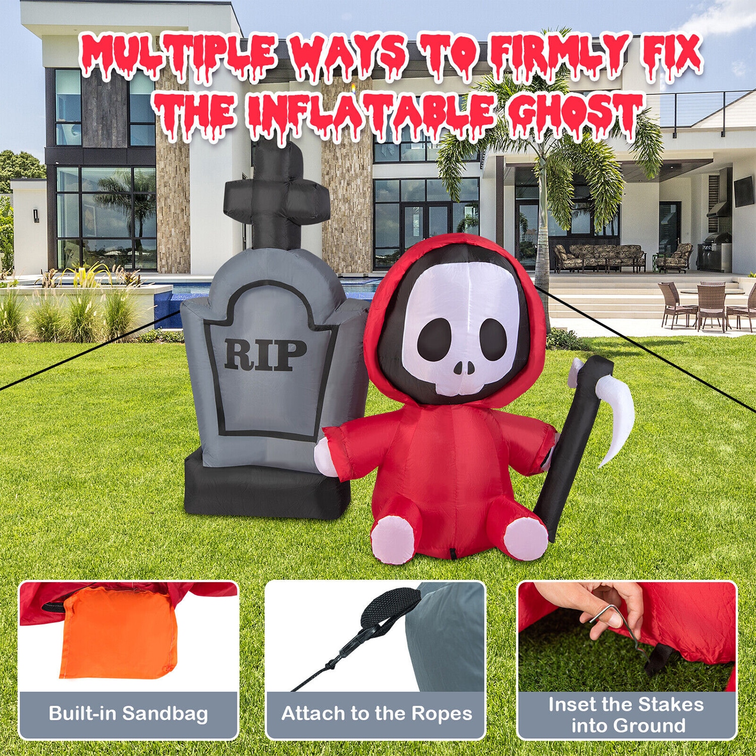 WELLFOR HYG23962US Outdoor-Halloween-Decor - View #8