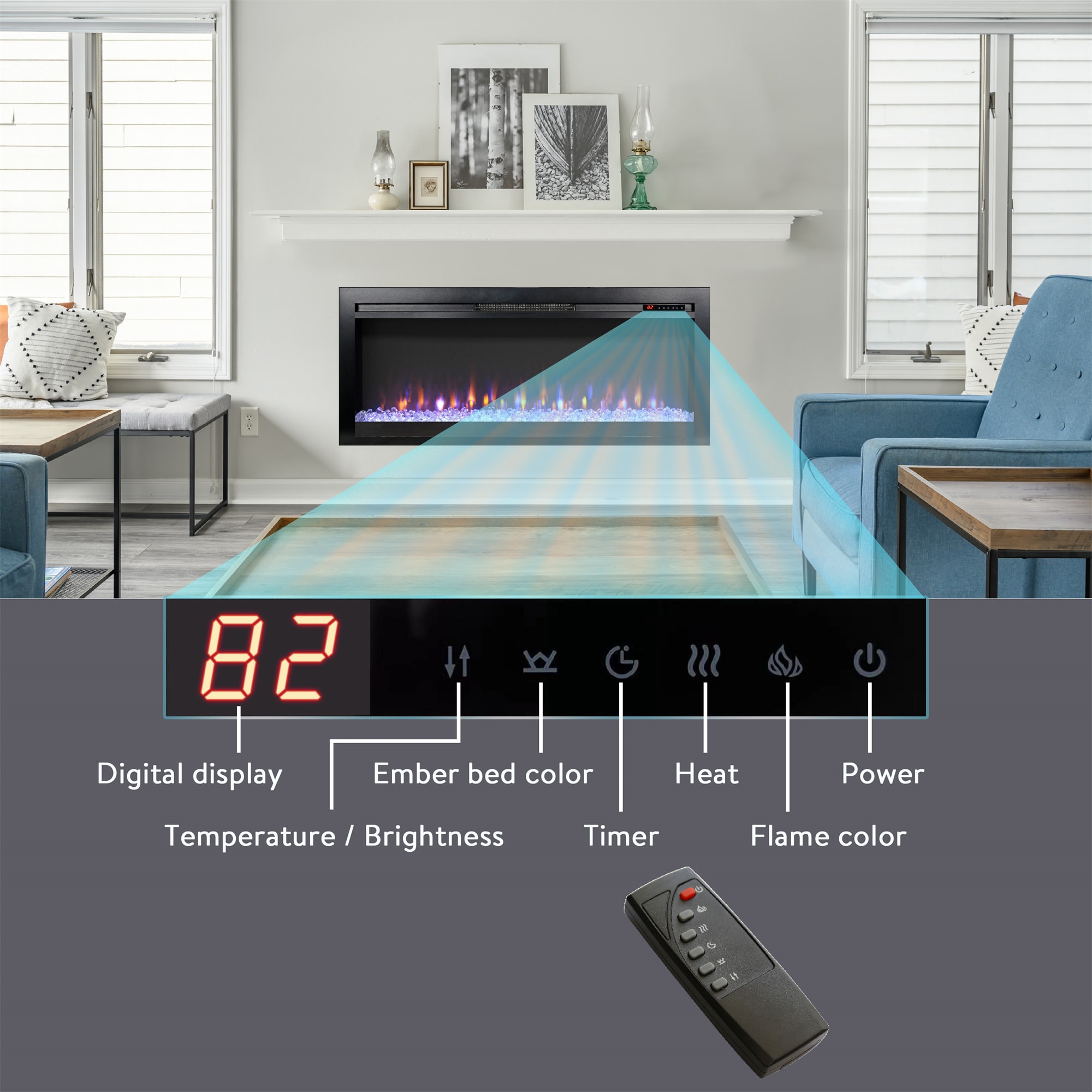 BABOOM BOM-P152181-OR Electric-Fireplaces - View #5