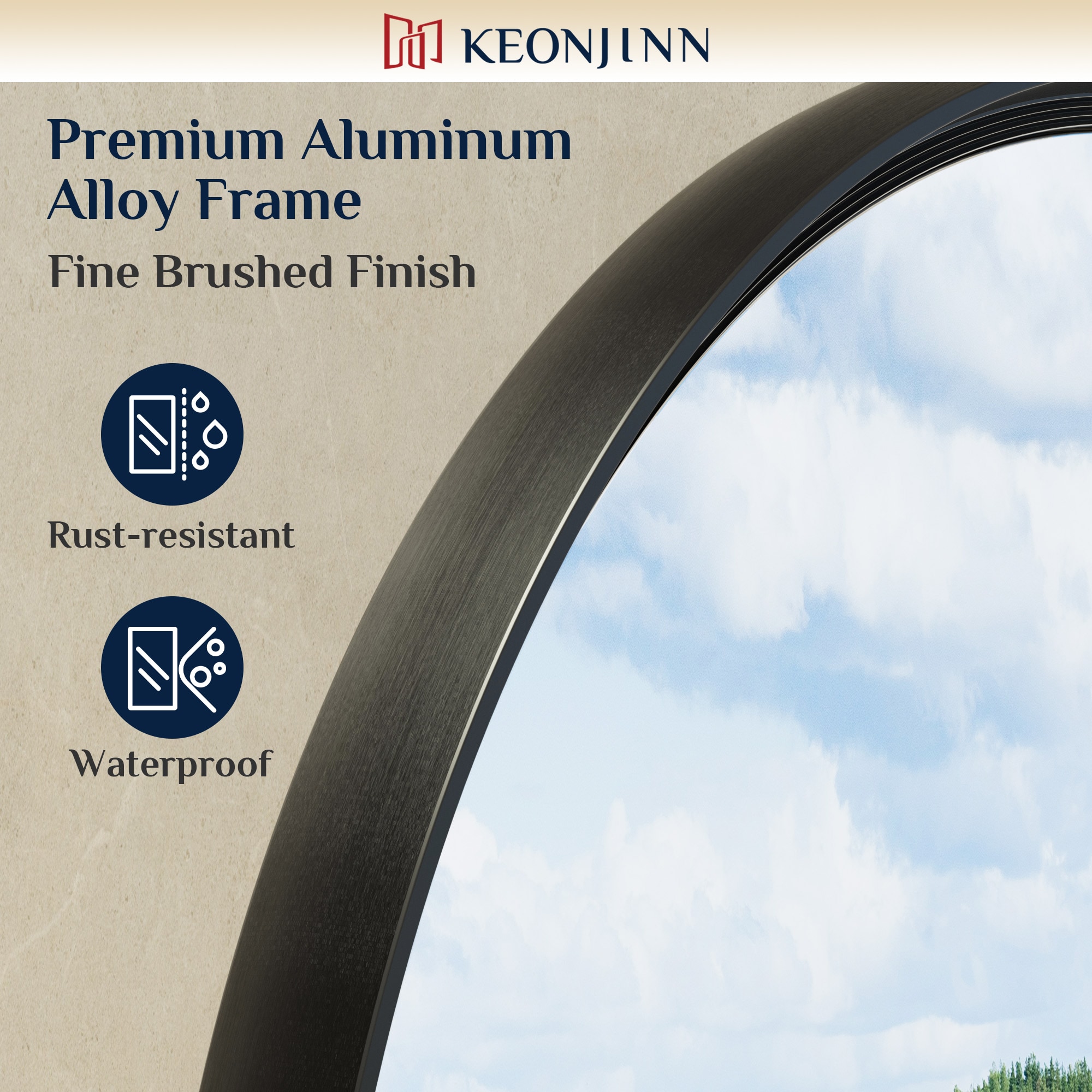 Keonjinn LW-YX18-R41BK Decor-Mirrors - View #6