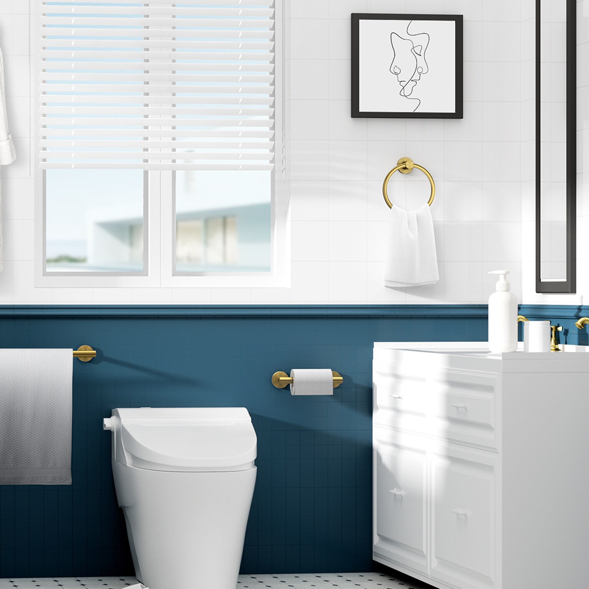 FURUISI LG11901 Decorative-Bath-Hardware-Kits - View #3
