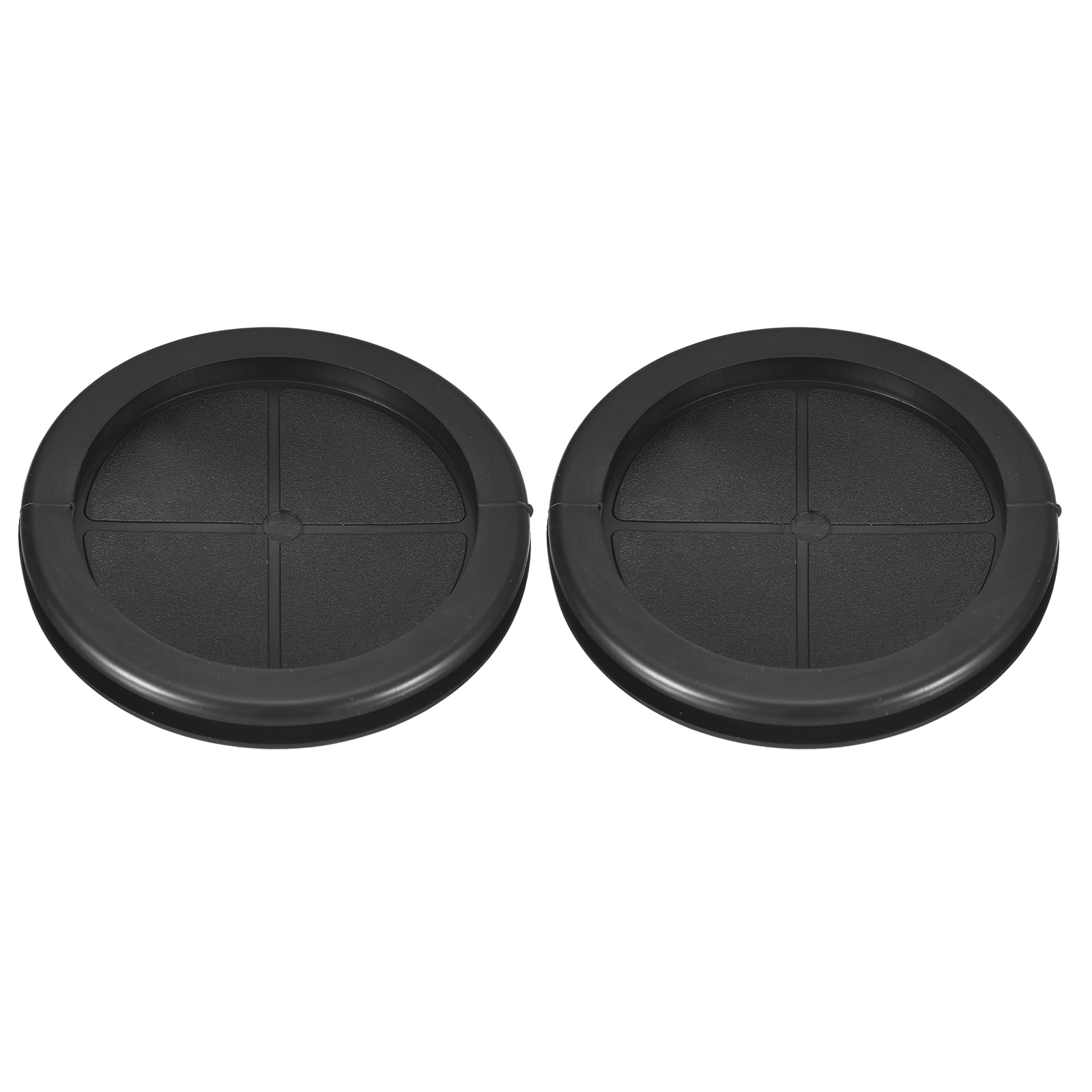 Unique Bargains 2pcs Rubber Grommets 3-1/8Inch (80mm) Drill Hole 2-3/4Inch (70mm) ID Double Sided Hole Plugs Ring Gasket for Firewall Cable Wire Protecting Black #S25092400UX5868