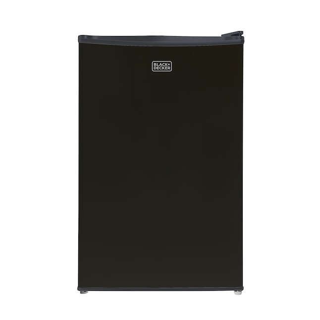 BLACK+DECKER 4.3-cu ft Freestanding Mini Fridge Freezer Compartment (Black)  in the Mini Fridges department at Lowes.com