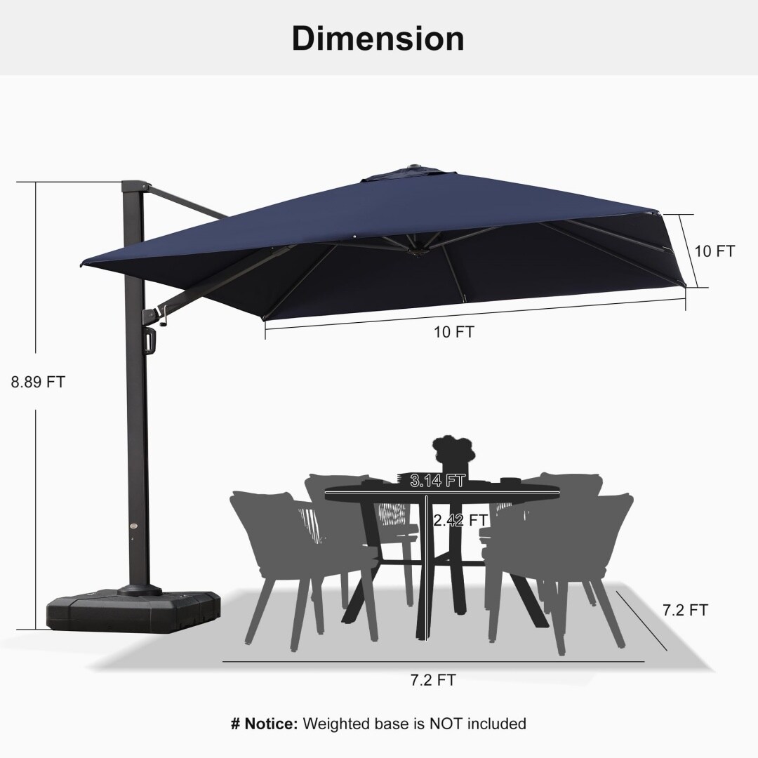 PURPLE LEAF LS04CHS10-NBWB Umbrellas-2 - View #3