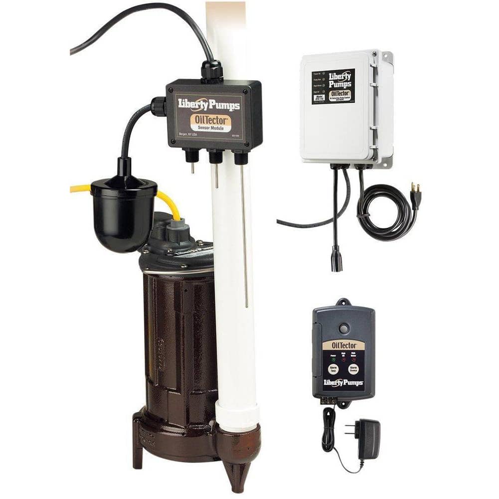 Liberty Pumps ELV290 3/4 hp Submersible Elevator Sump Pump 115V with OilTector control and alarm 25.ft cord