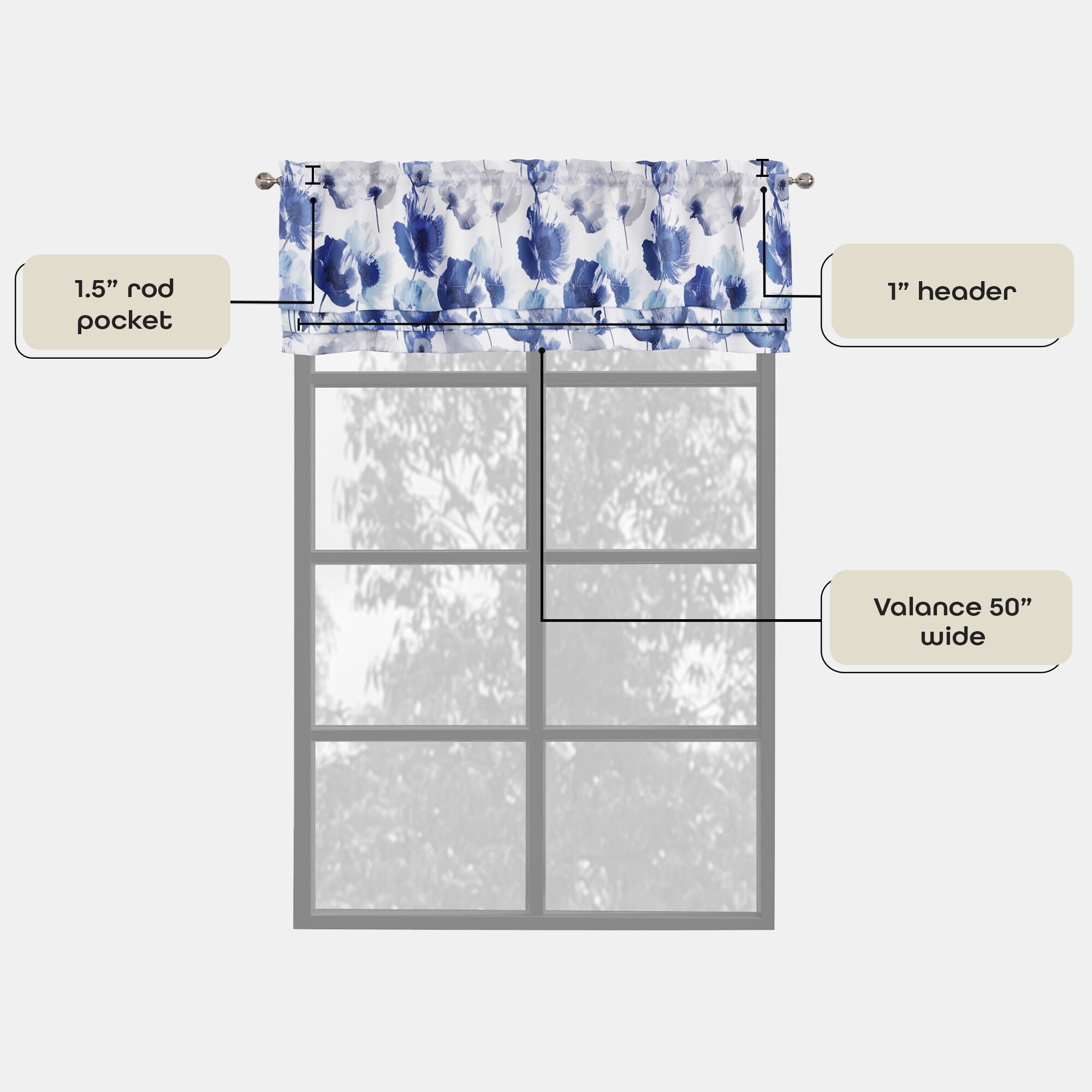 Achim POVL17BL06 valances - View #6