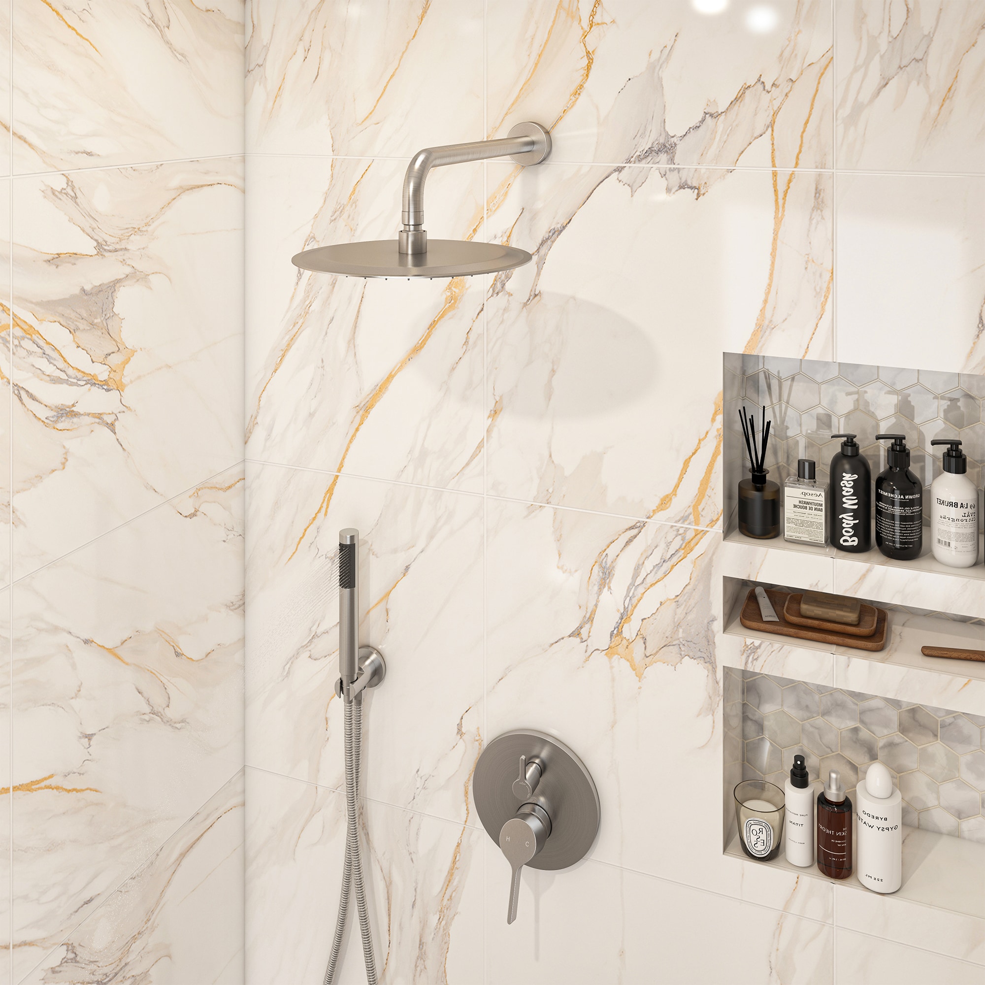 Clihome CL-026SS-SL Showerhead-Bar-Panels - View #3