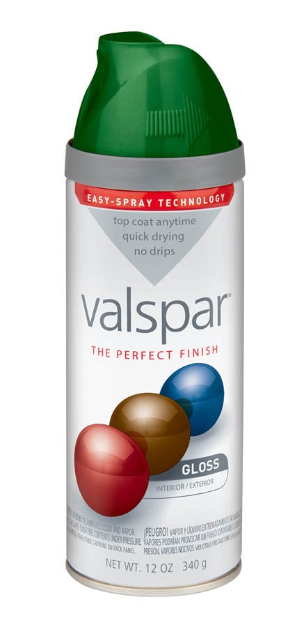 Valspar 410.0085035.076 High-Gloss Palmetto Green Spray Paint and Primer In One (NET WT. 12-oz)