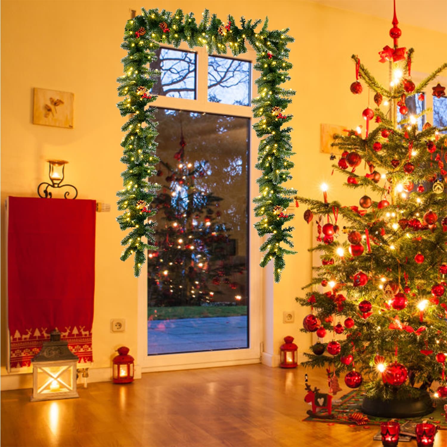 Forclover HYFE-22798 Artificial-Christmas-Wreaths - View #6