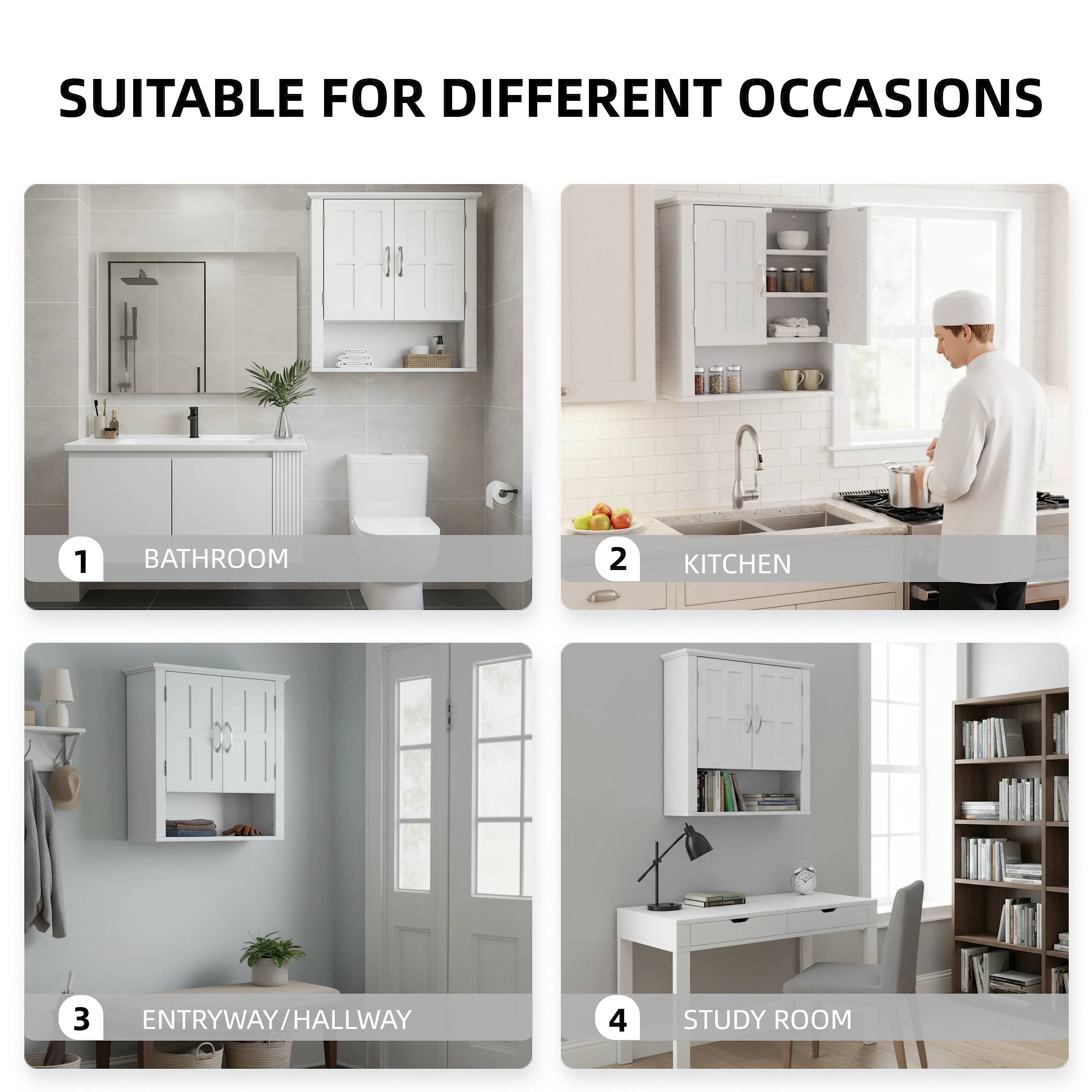 Dexmalle N817P375225W Bathroom-Wall-Cabinets - View #2