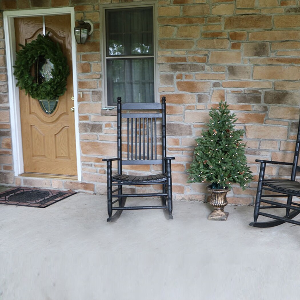 Noble Fir 4' Potted Christmas Tree with LED Lights