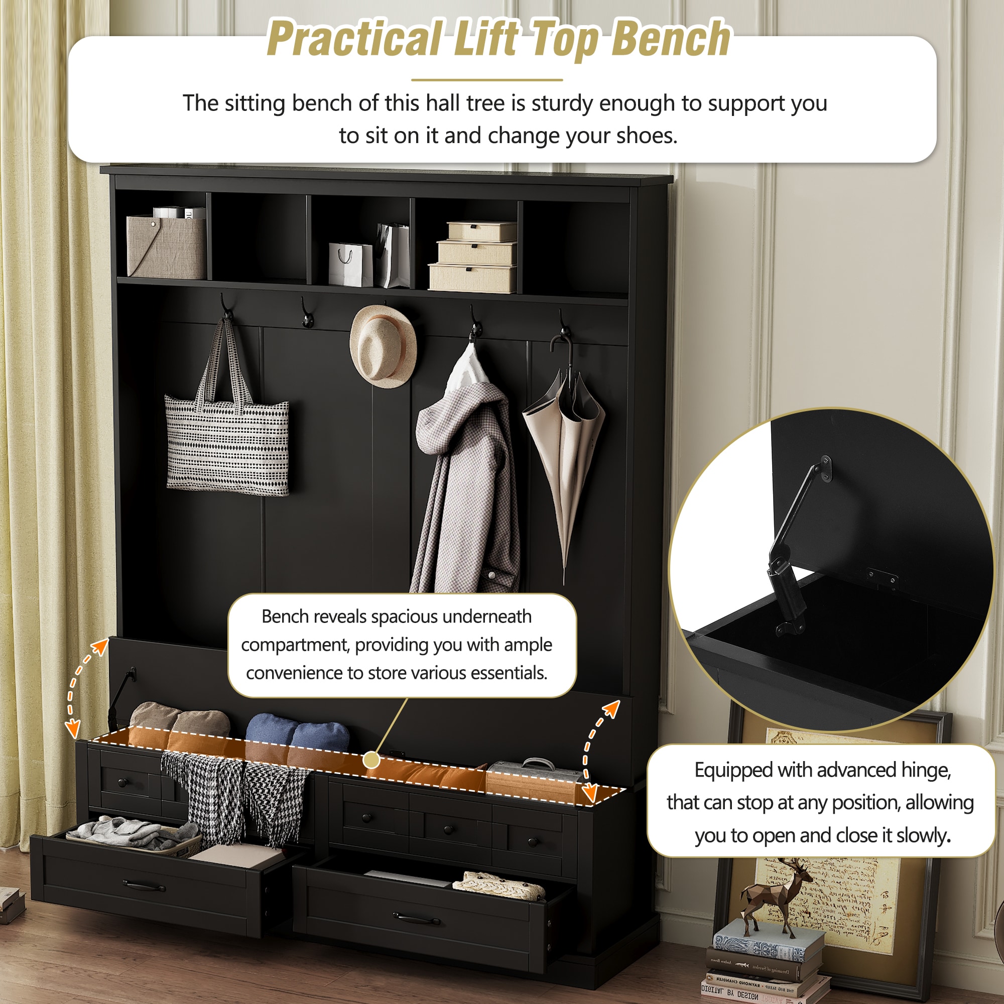 ModernLuxe N721P234409B Coatrack-Stands-Pedestals - View #2