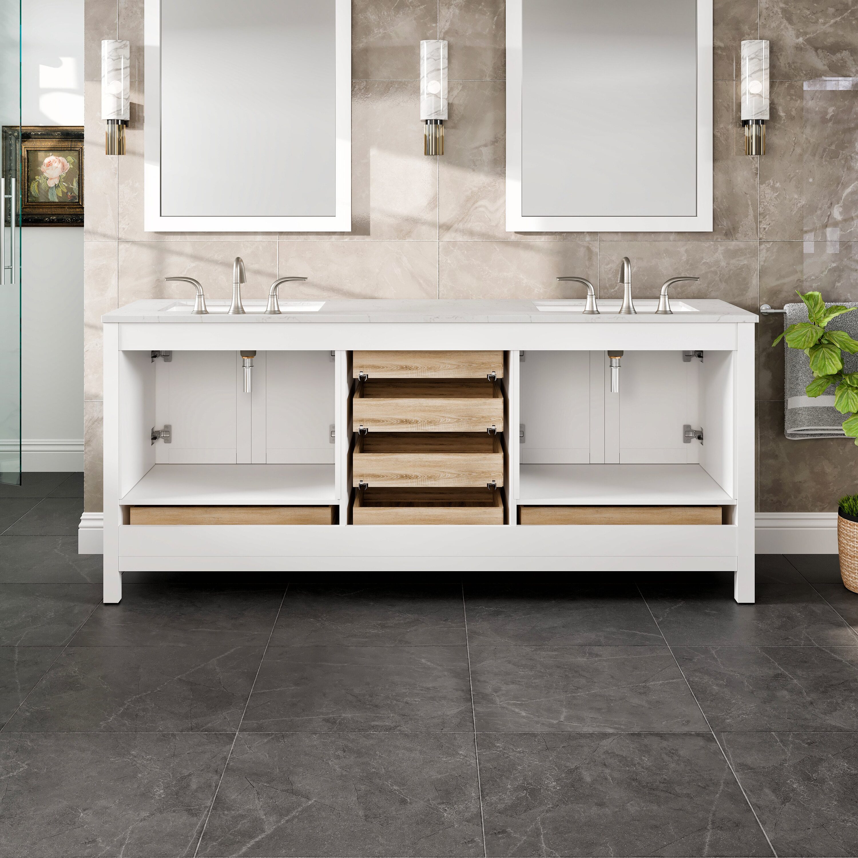 Eviva EVVN412-78WH Bath-Vanity-Combo - View #7