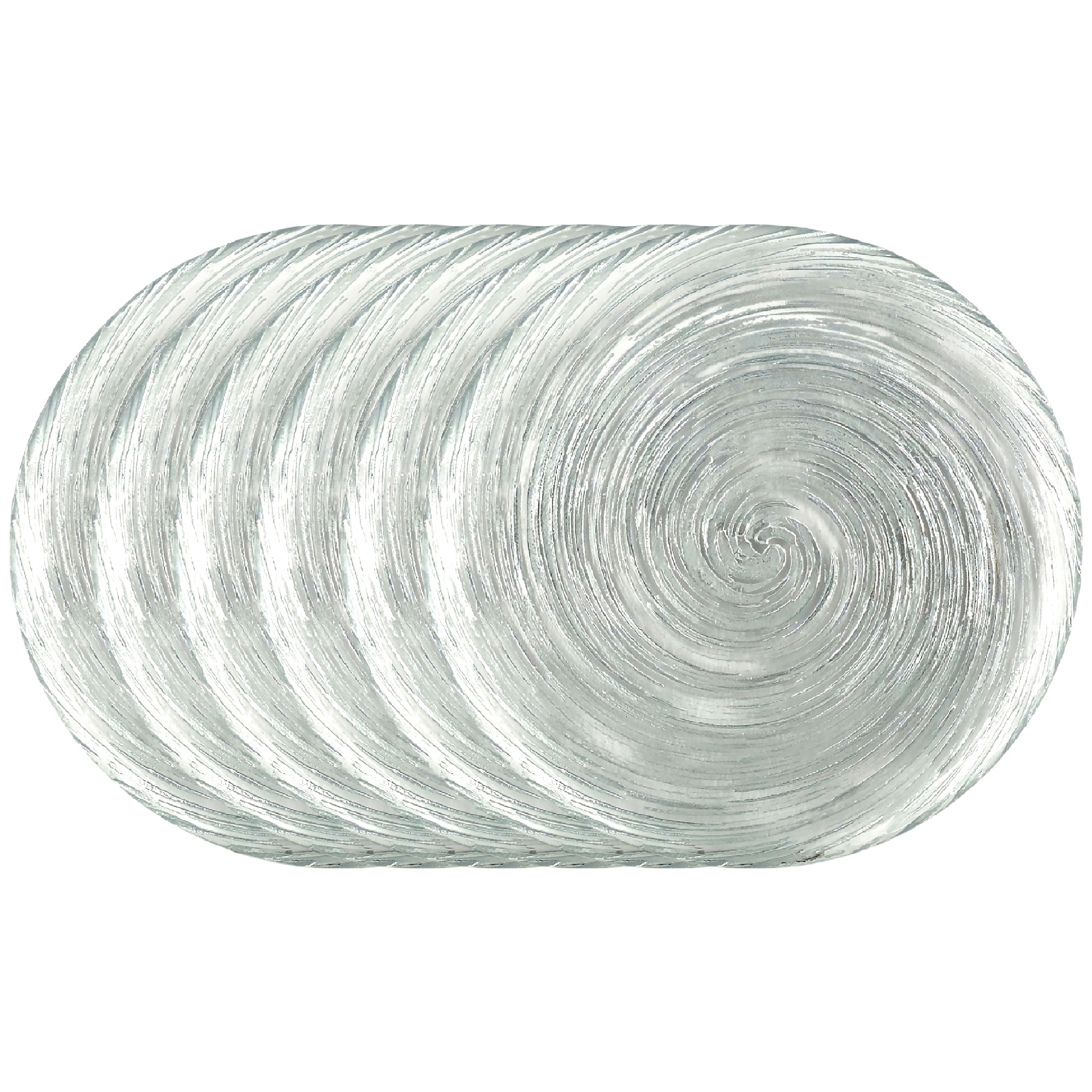 Slickblue 6-Piece Gold/Silver Gilded Glass Dinner Plate Set 10.75 Inch Vortex Pattern Dinnerware for Family Meals Holiday Dining and Entertaining