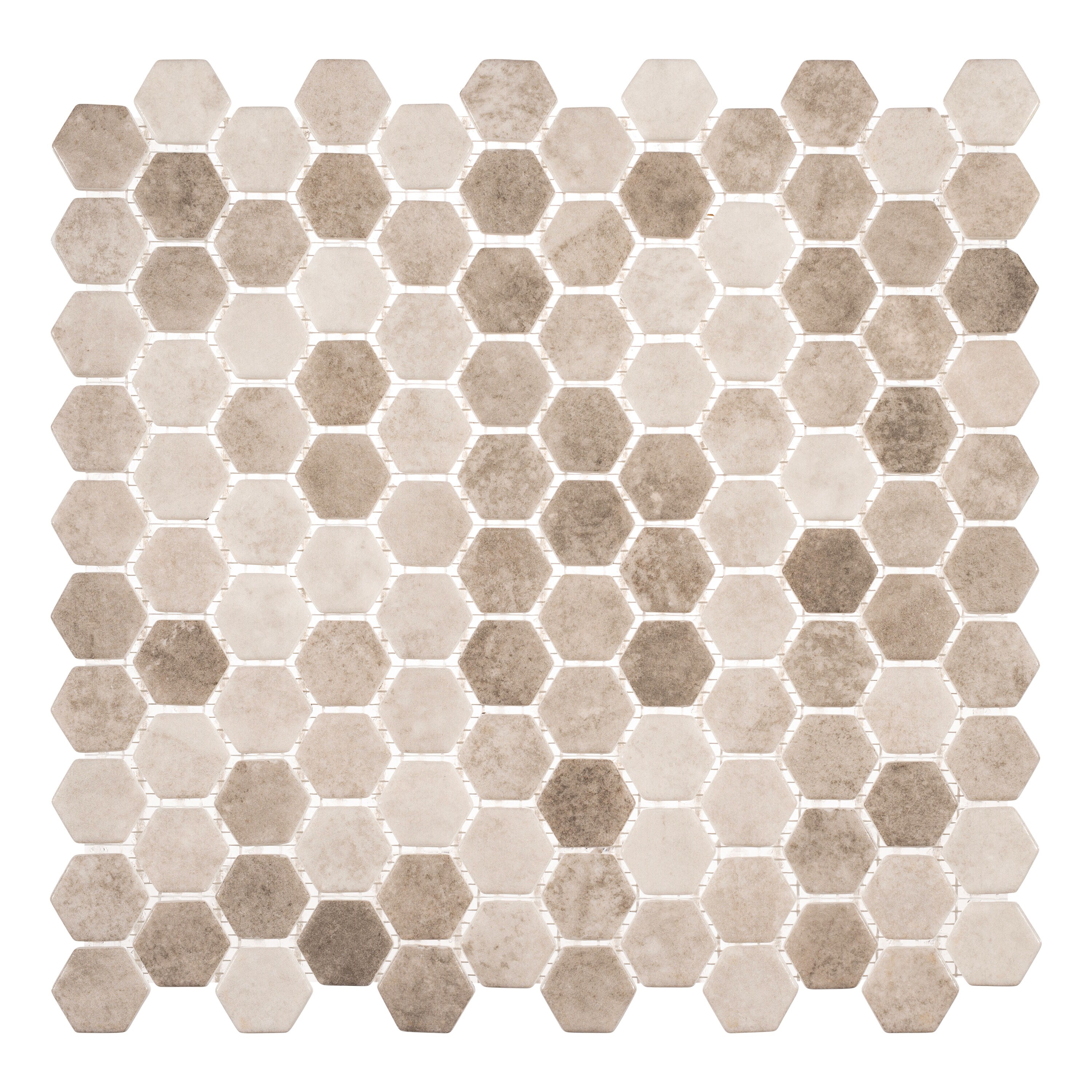 Andova Tiles TRILLION Krest 12-in x 12-in Matte Recycled Glass Hexagon ...