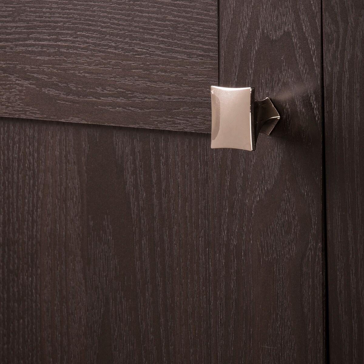 Polished Nickel Modern Square Cabinet Knobs 10-Pack