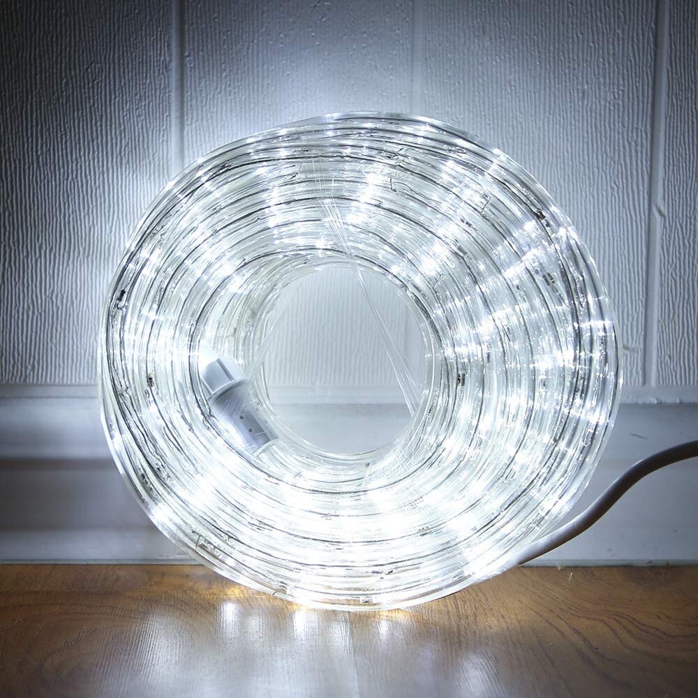 Oyezvary 33ft LED Rope Lights 240 LED Waterproof Connectable Daylight ...