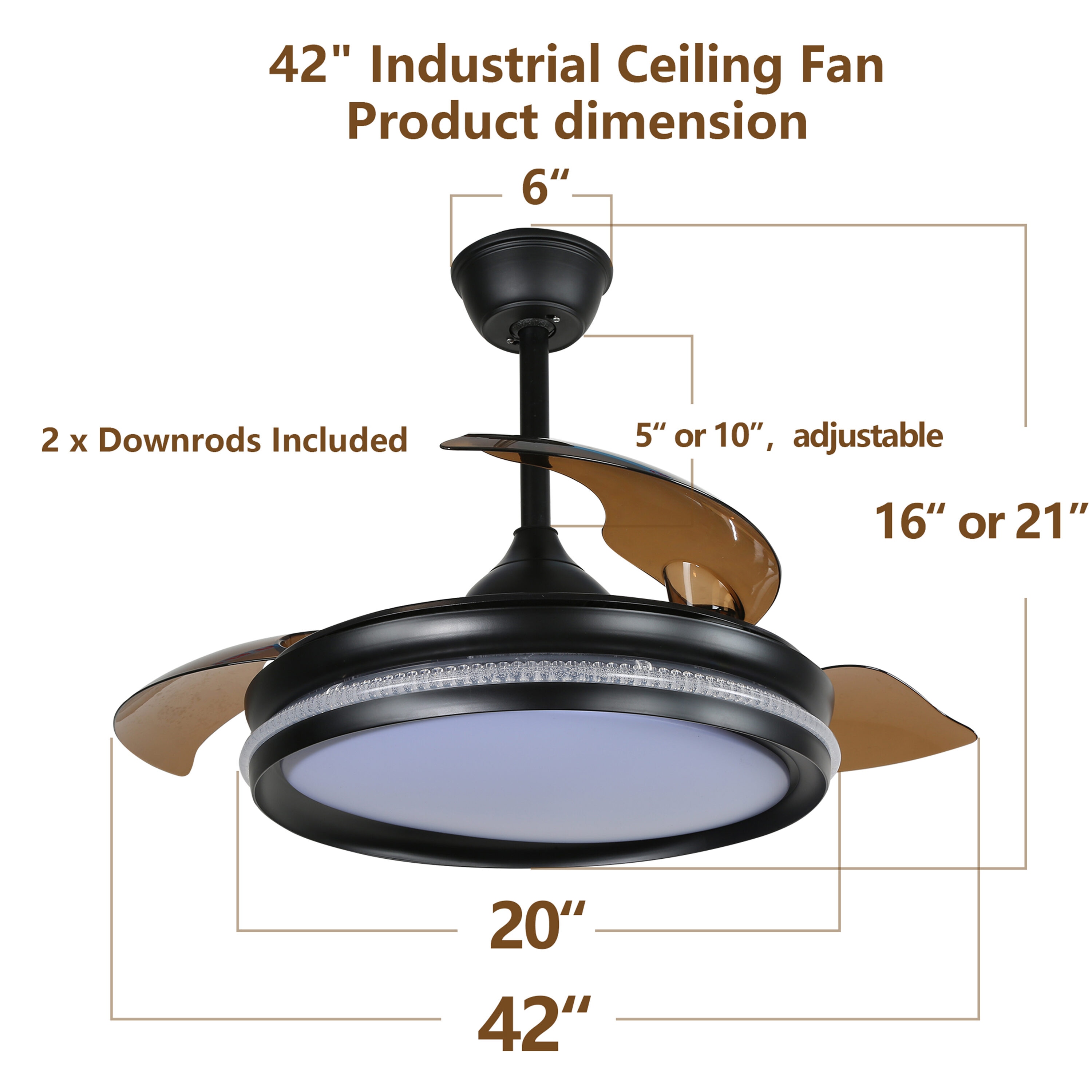 Oaks Decor BD4251-B Ceiling-Fans - View #10