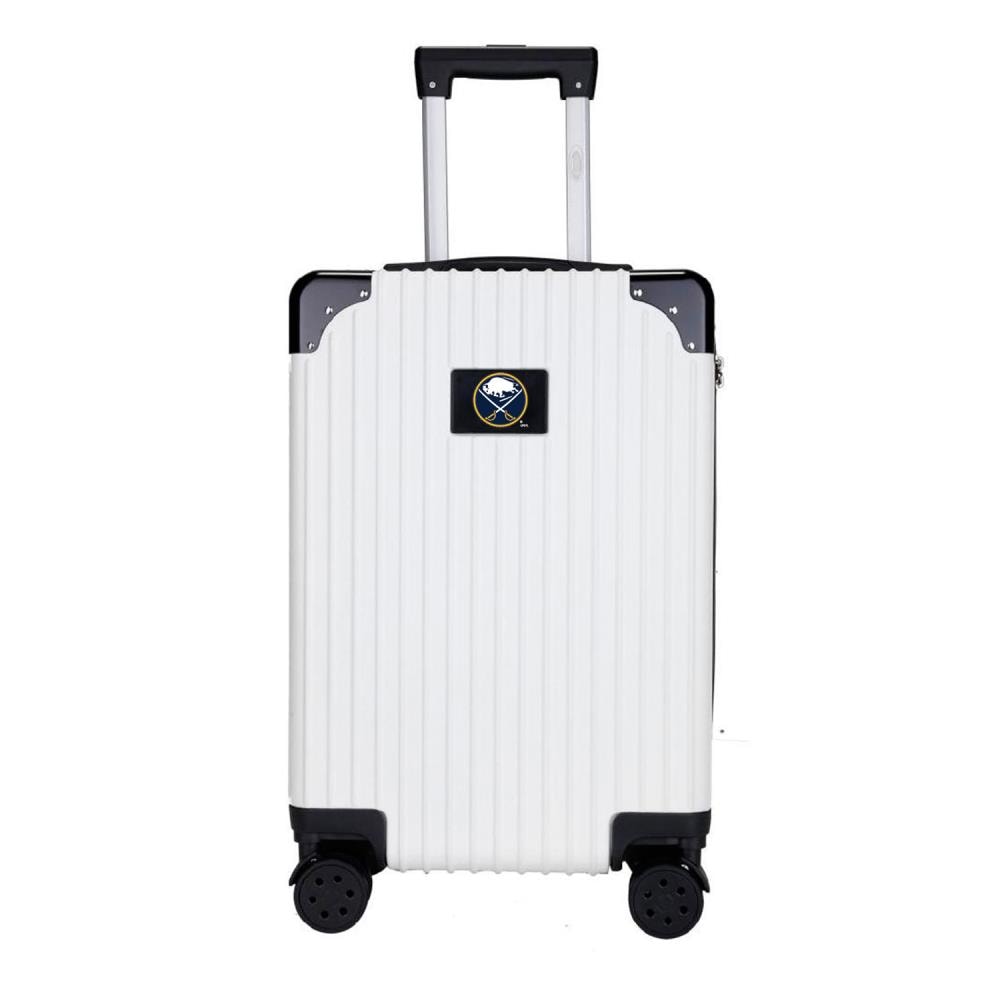 Mojo Licensing NHSAL210_WHITE NHL Buffalo Sabres 23.75 x 15.5 x 9.75 White Polycarbonate Hardshell Carry-on Bag (1-Bag)