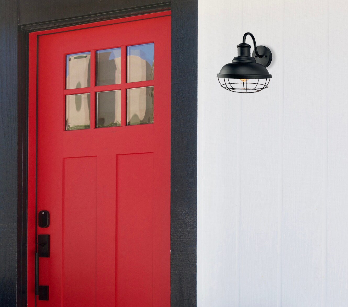 allen + roth WL140MBK Outdoor-Wall-Lighting - View #9