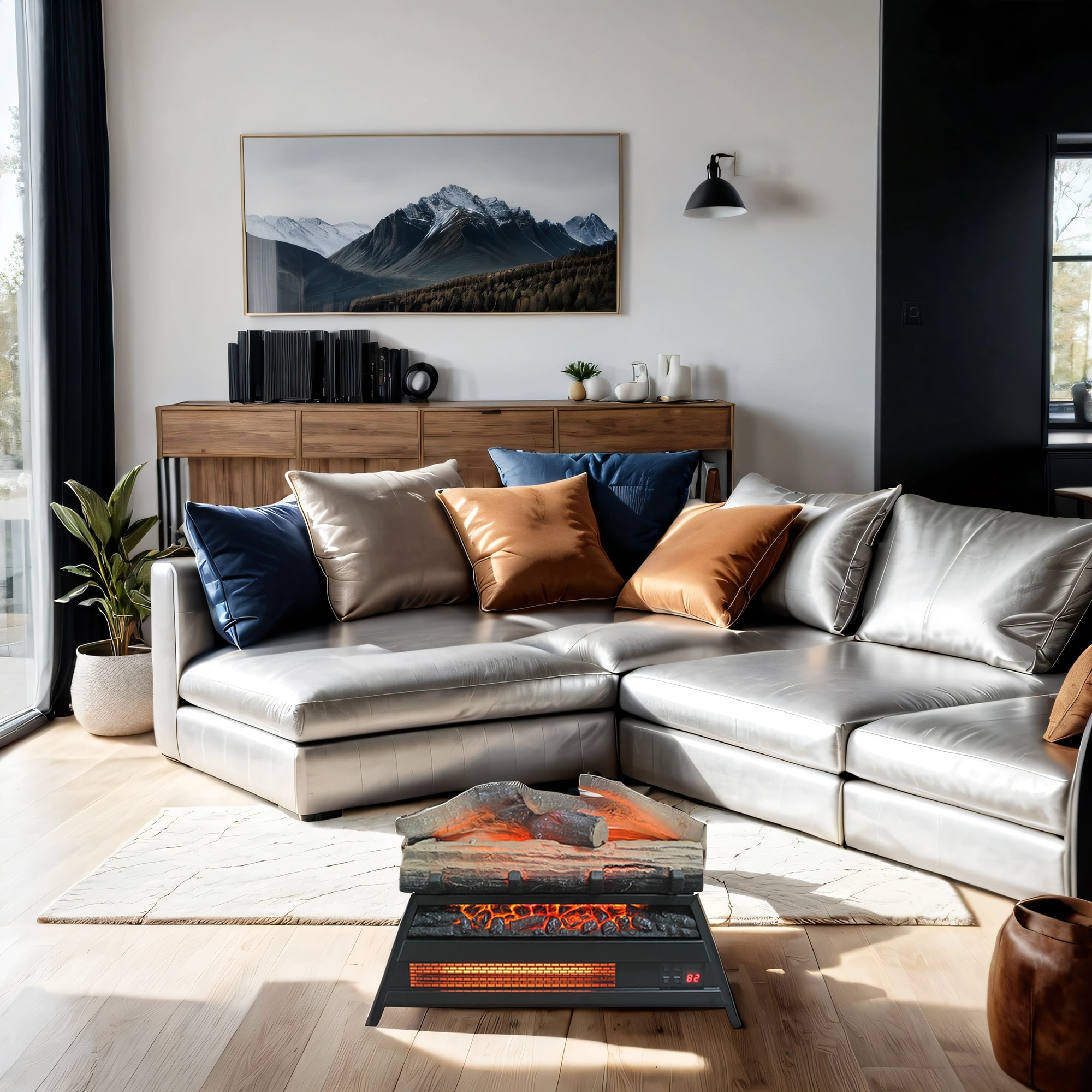 SINOFURN SYC070007BK Electric-Fireplaces - View #4