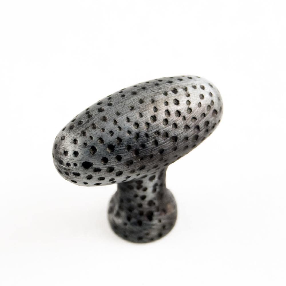 RK International CK 9312-DN Distressed Nickel Oval Transitional Cabinet Knob