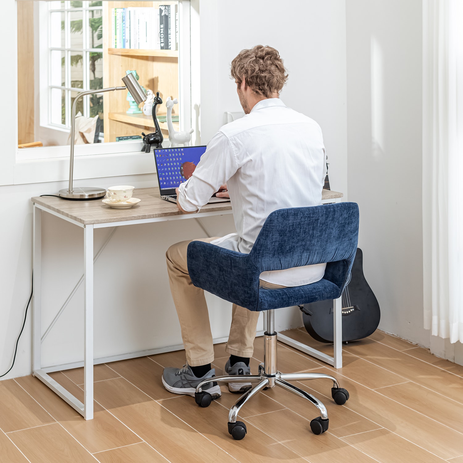 Homy Casa ROSS BLUE Office-Chairs - View #7