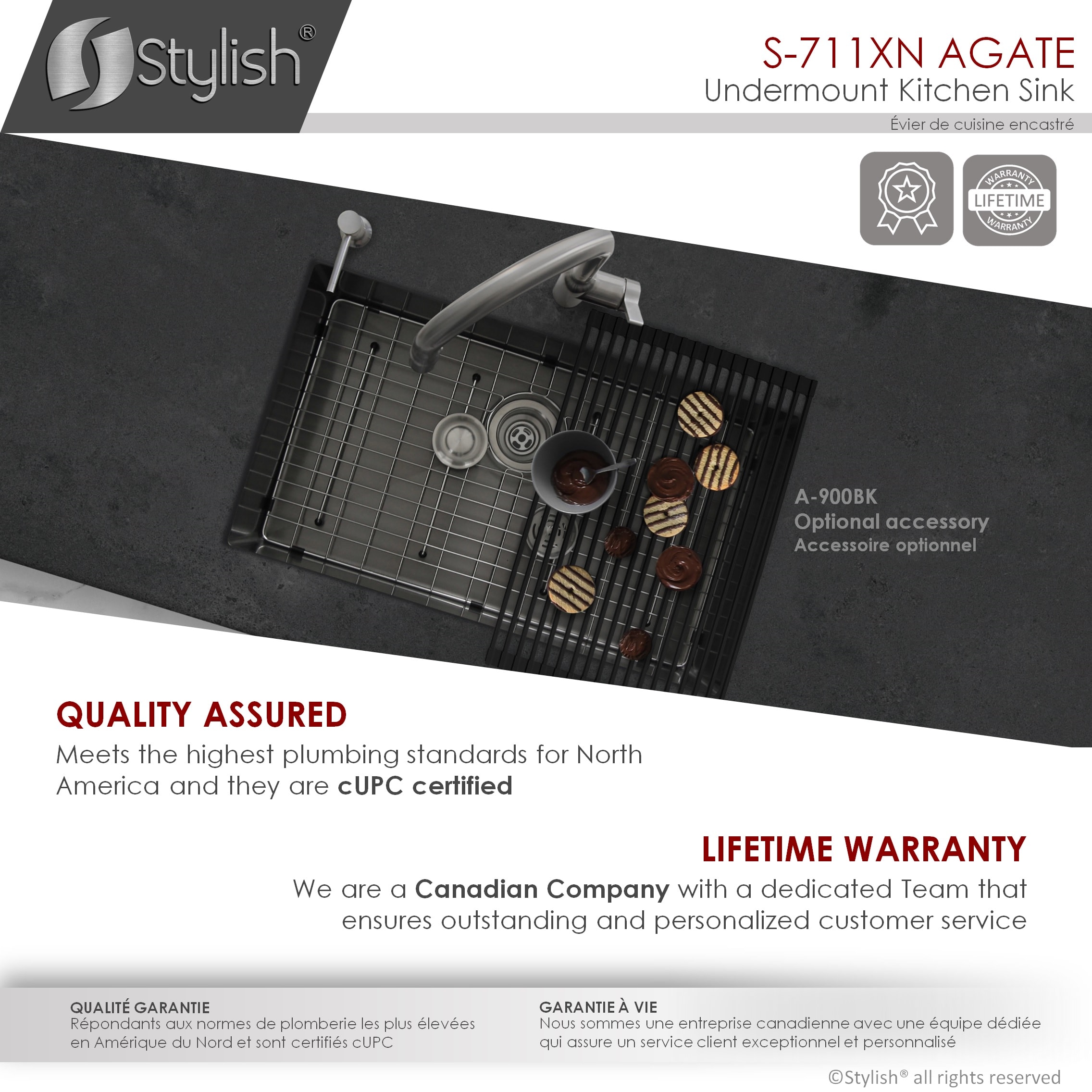 Stylish S-711XN Kitchen-Sinks - View #10
