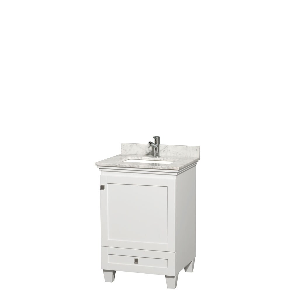 Wyndham Collection Acclaim 24-in White Undermount Single Sink Bathroom ...