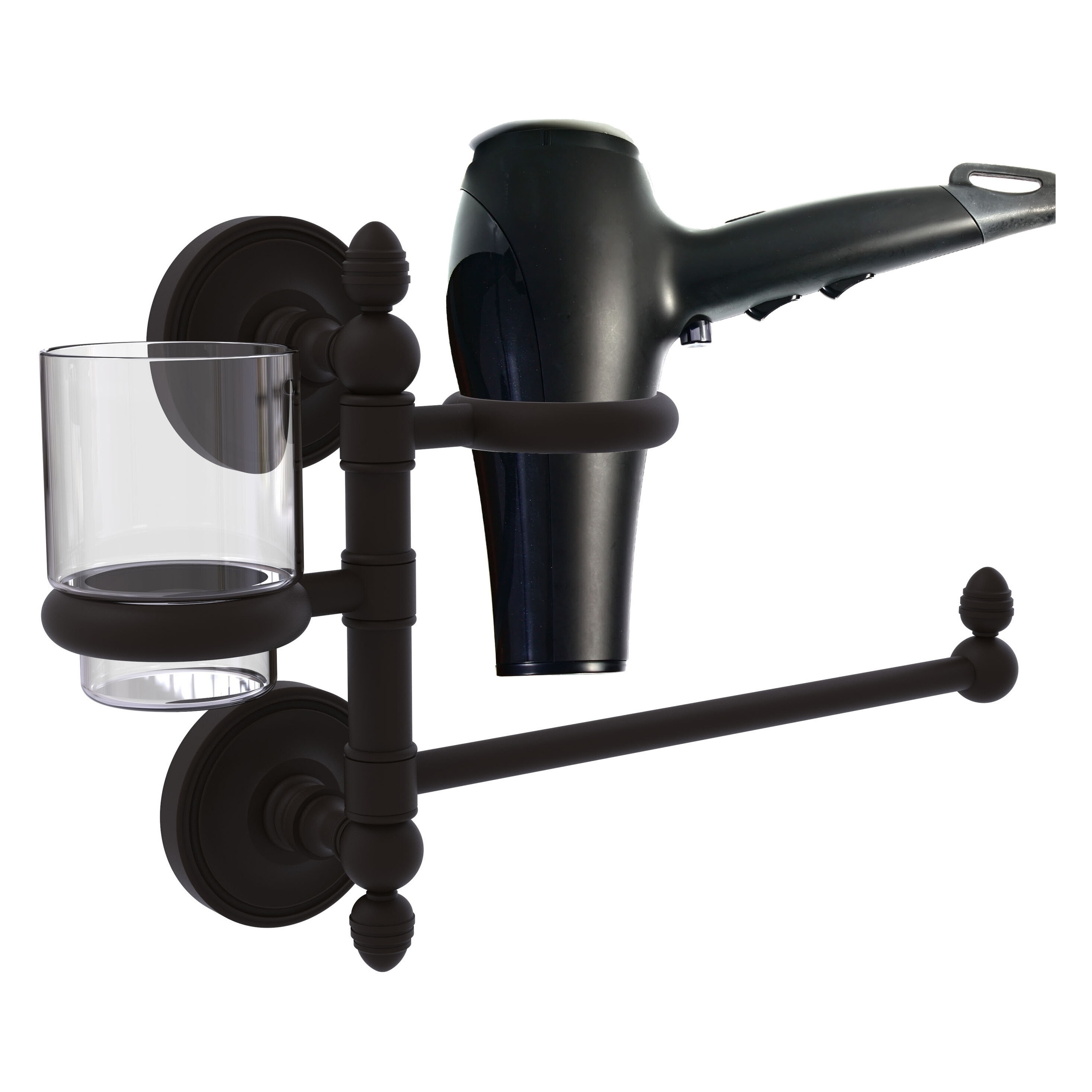 Allied Brass PR-GTBD-1-ORB 2 -Piece Prestige Regal Oil Rubbed Bronze Decorative Bathroom Hardware Set Towel Bar, Included