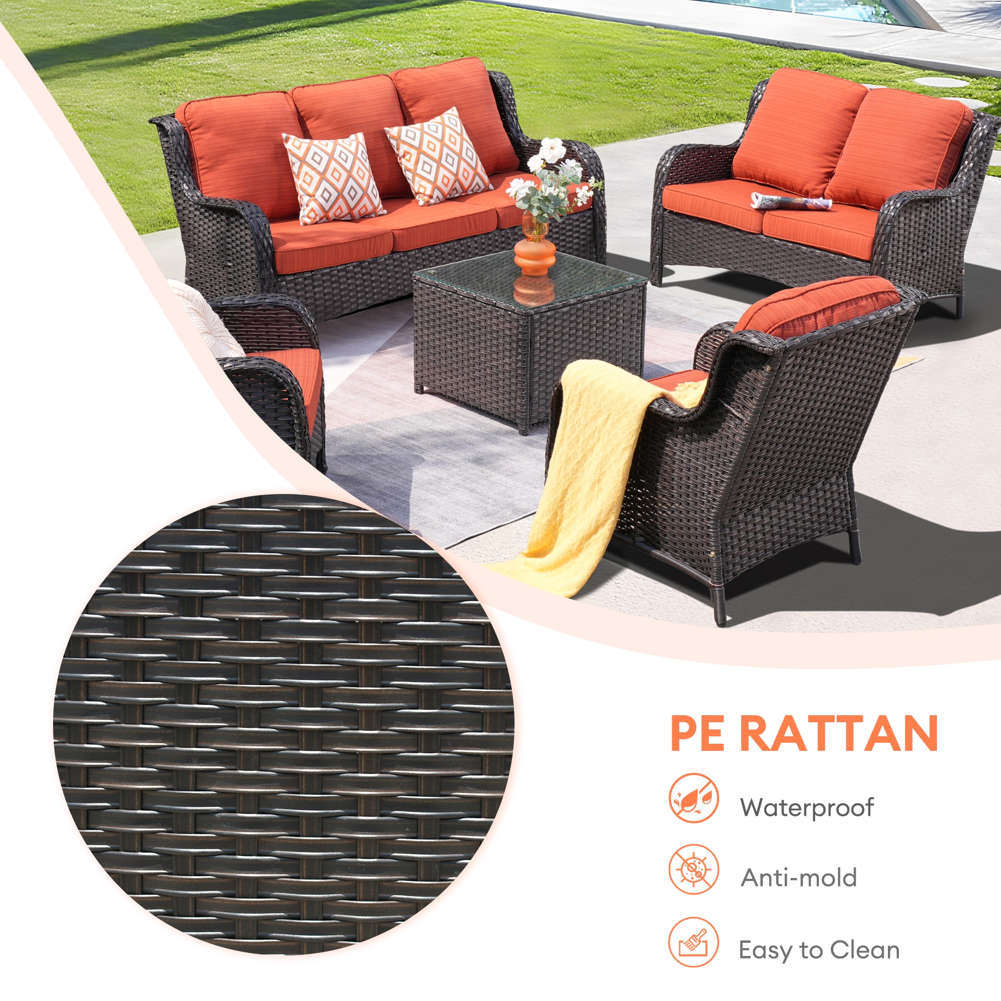 XIZZI XIXCTL8153T Patio-Conversation-Sets - View #4